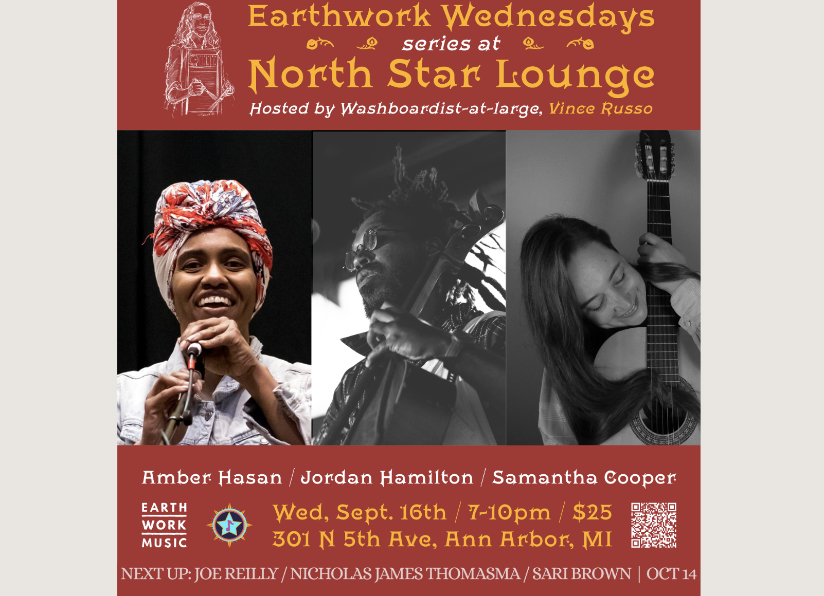 Earthwork Music Collective ft. Amber Hasan, Jordan Hamilton, and Samantha Cooper