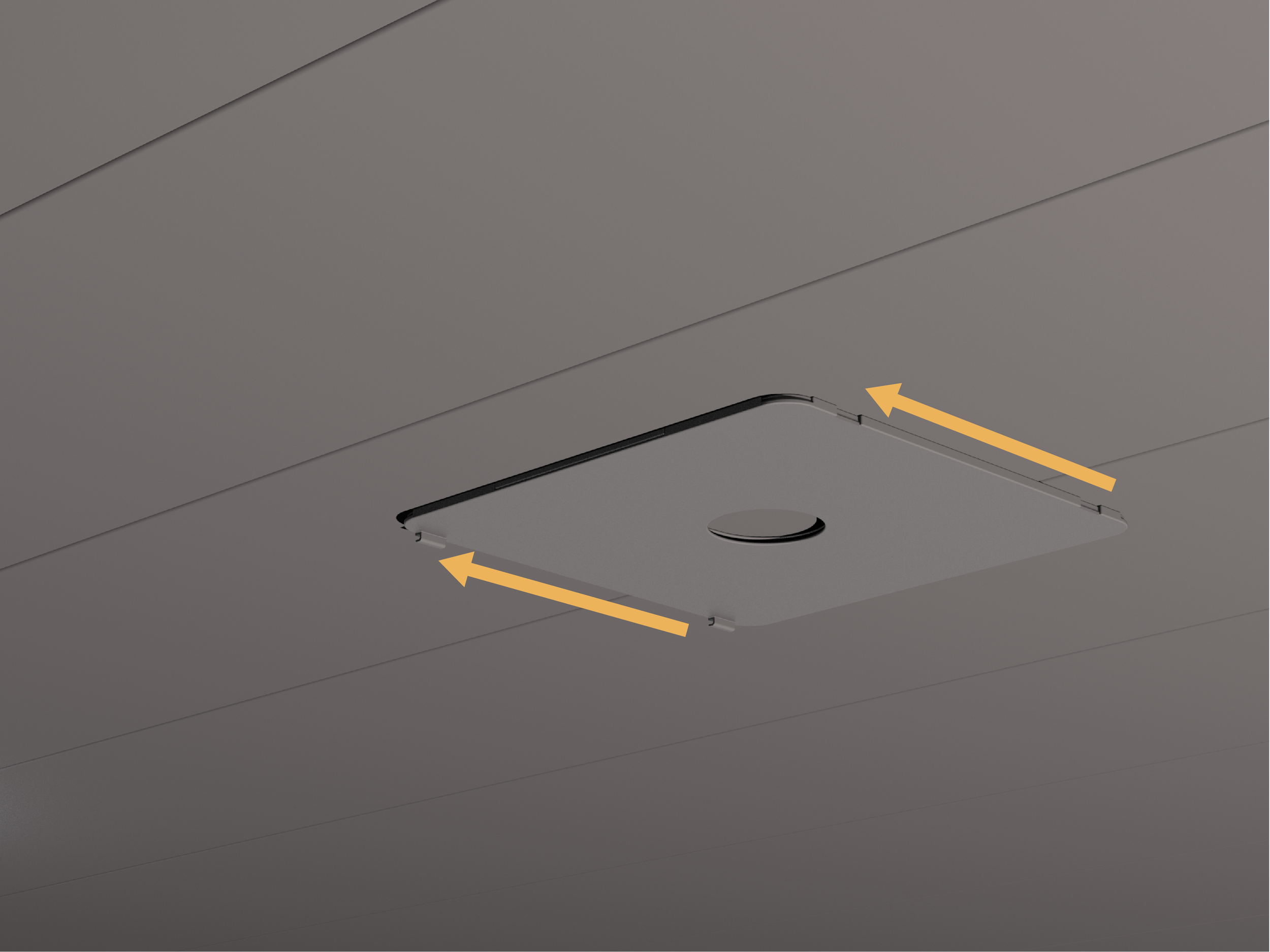 3. Slide backplate into place