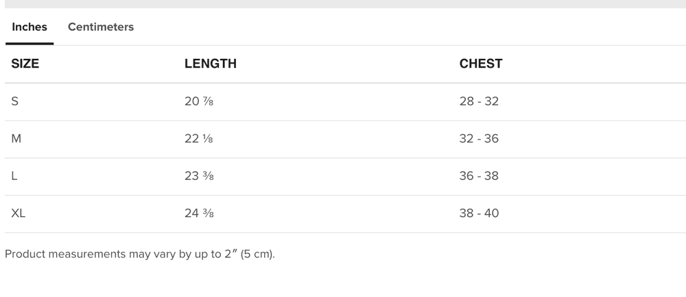 Kid Shirt Size Guide — The Mannii Show
