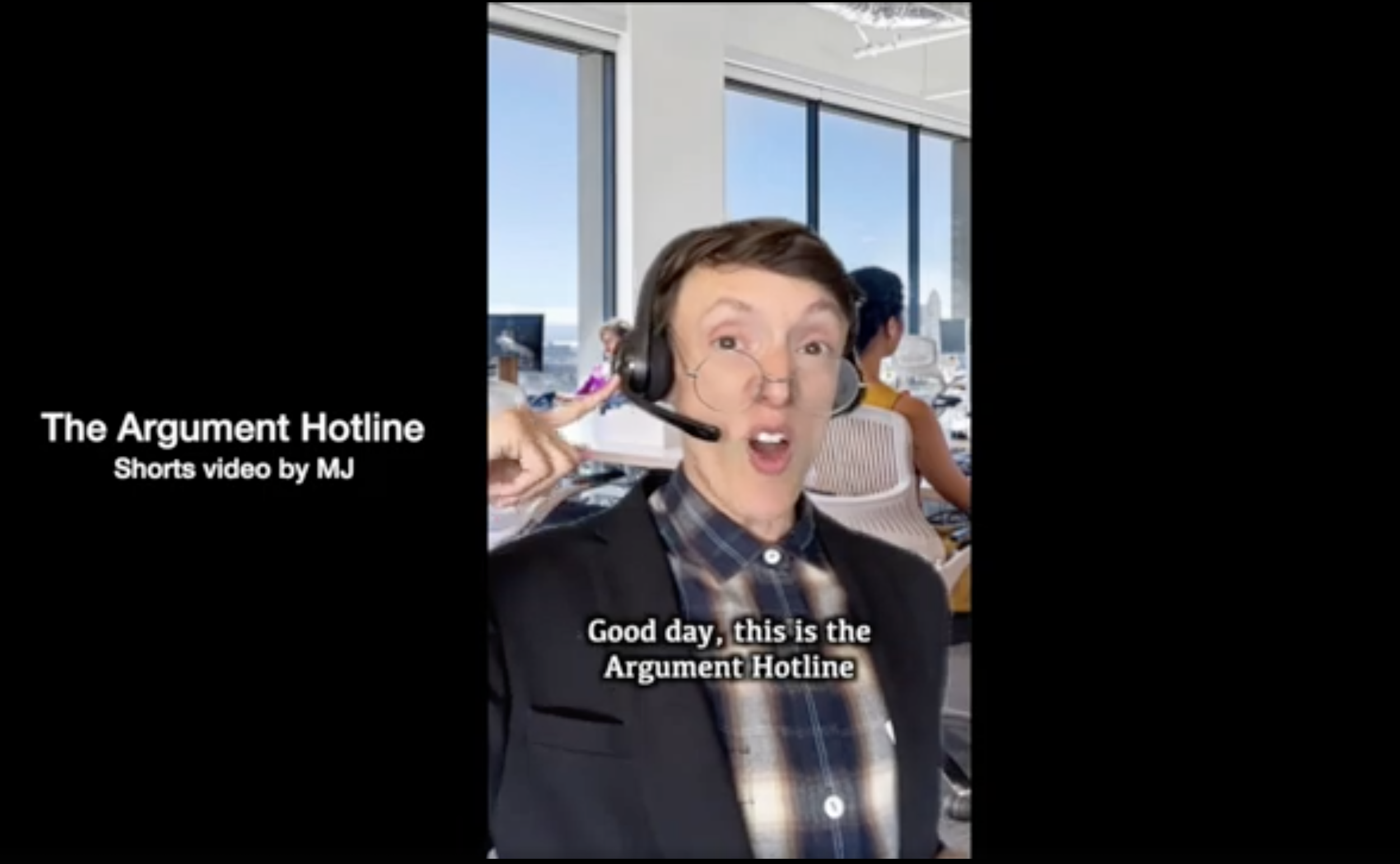 (2.1) The Argument Hotline (short)