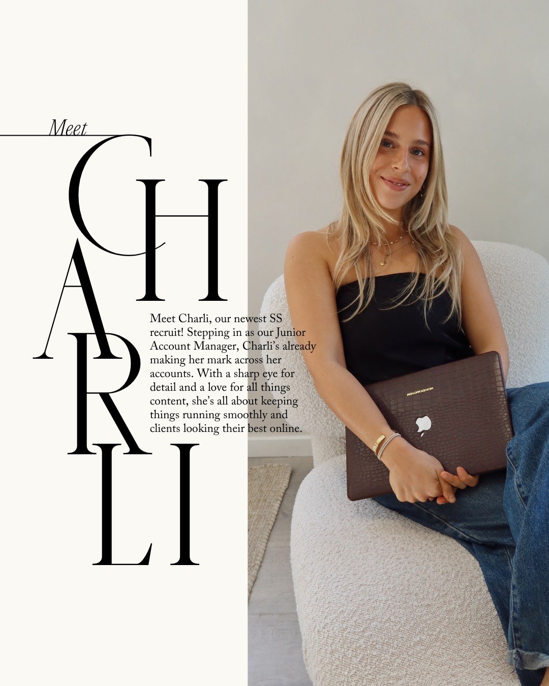 WELCOME CHARLI! 🤍

From managing client accounts to supporting content shoots, Charli&rsquo;s already getting stuck into all things Scout Socials. With a sharp eye for detail and a love for content, she&rsquo;s been a seamless addition to the team a