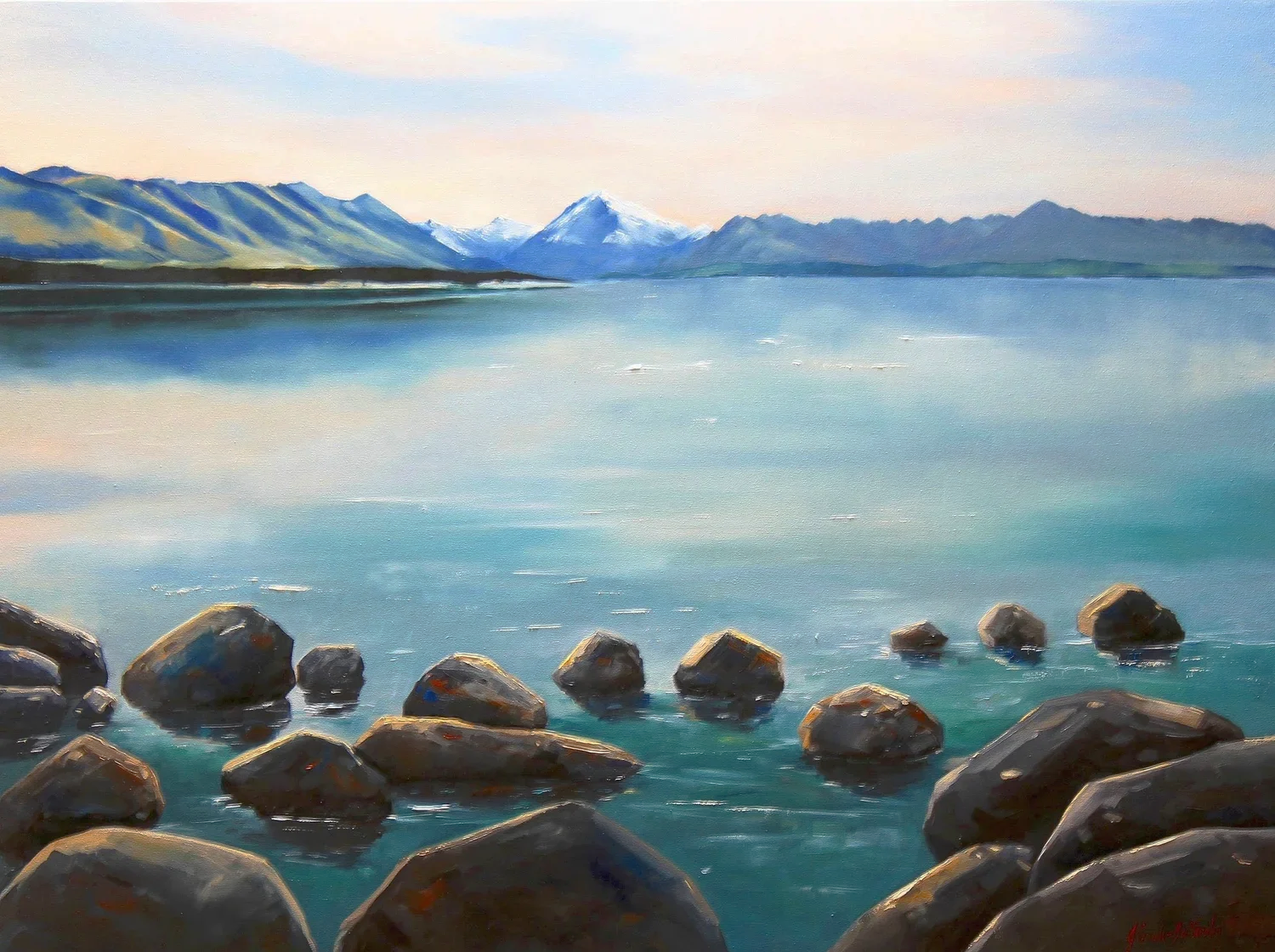 Lake Pukaki-Southern Lake South Island, Nz
