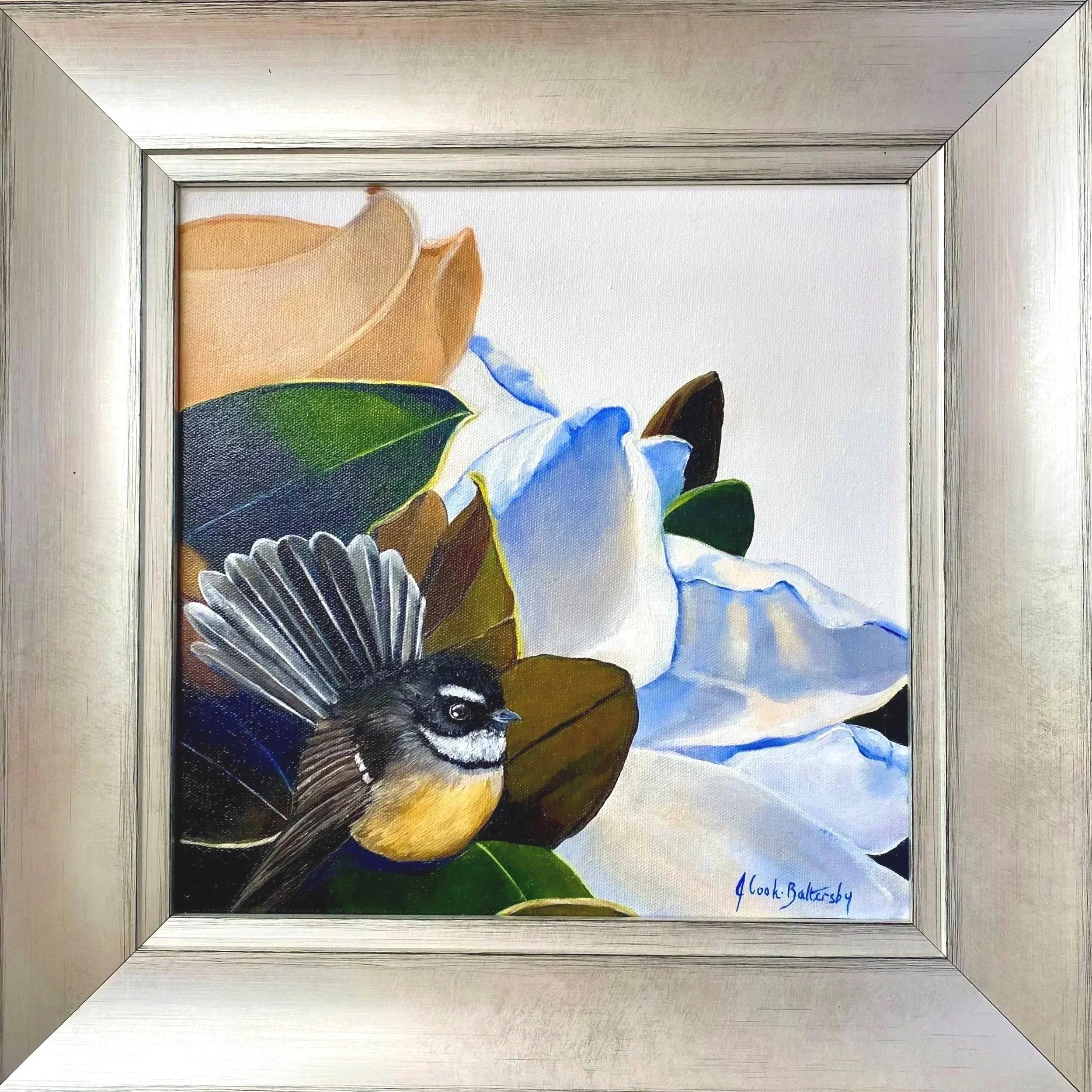 THE GARDEN PARTY - PIWAKAWAKA Original Painting 
Available - contact me

