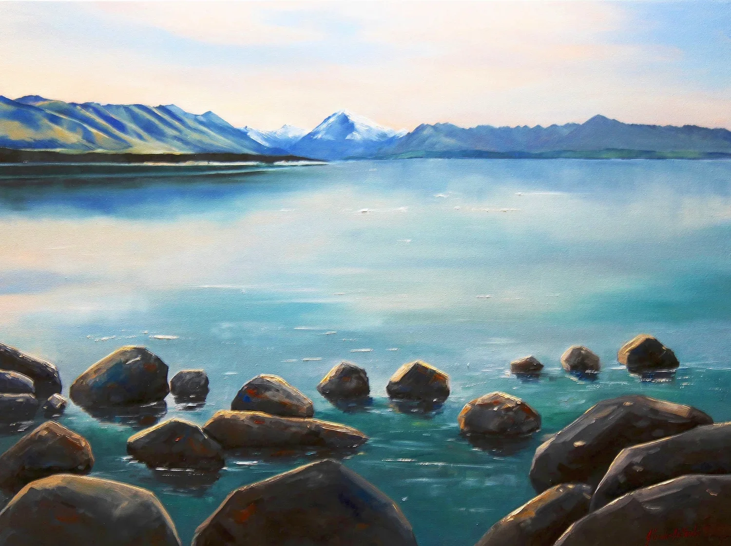 Lake Pukaki-Southern Lake South Island, Nz