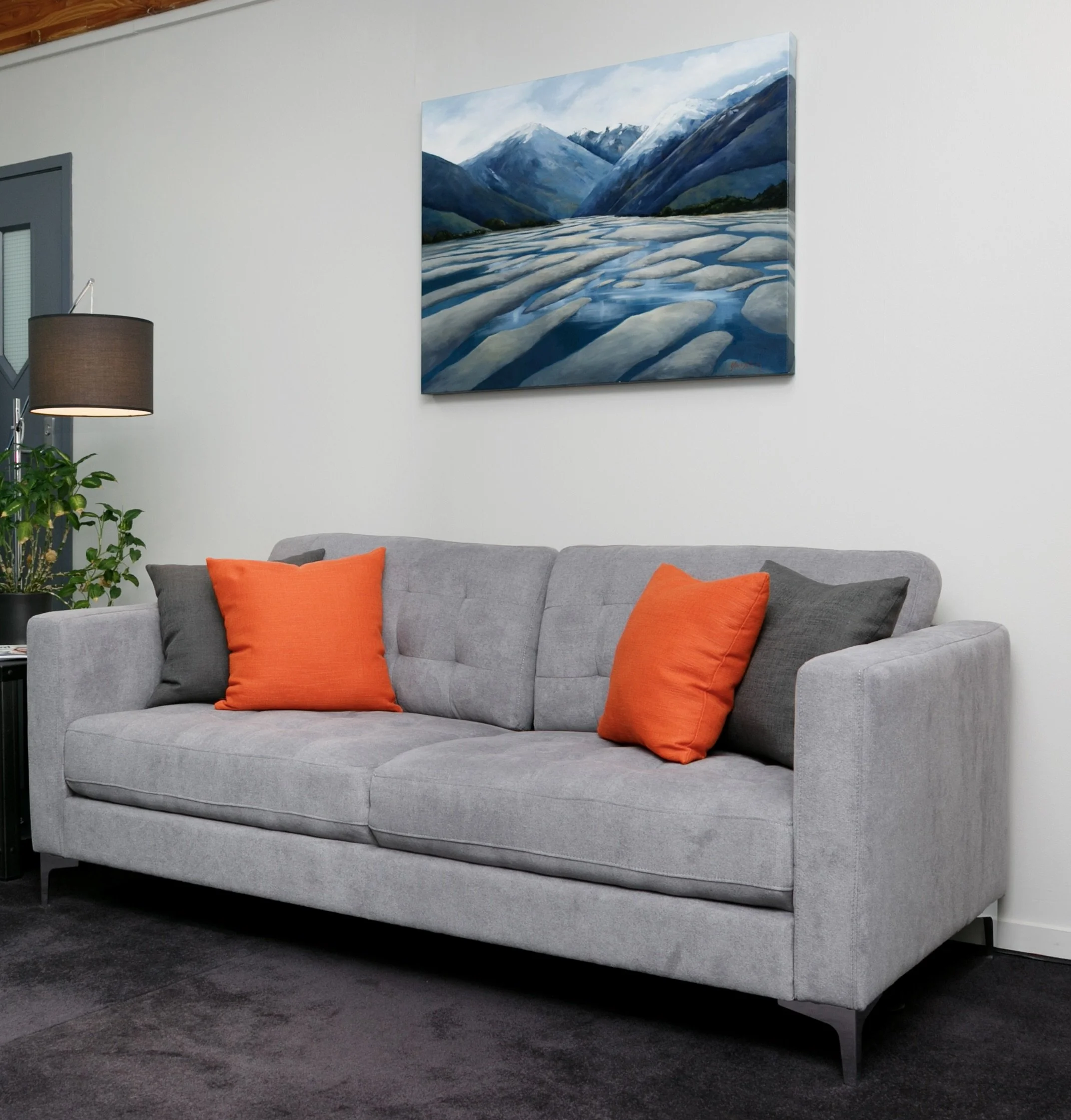 SOLD - WAIMAKARIRI RIVER -TURQUOISE HUES,SOUTH ISLAND,NZ 