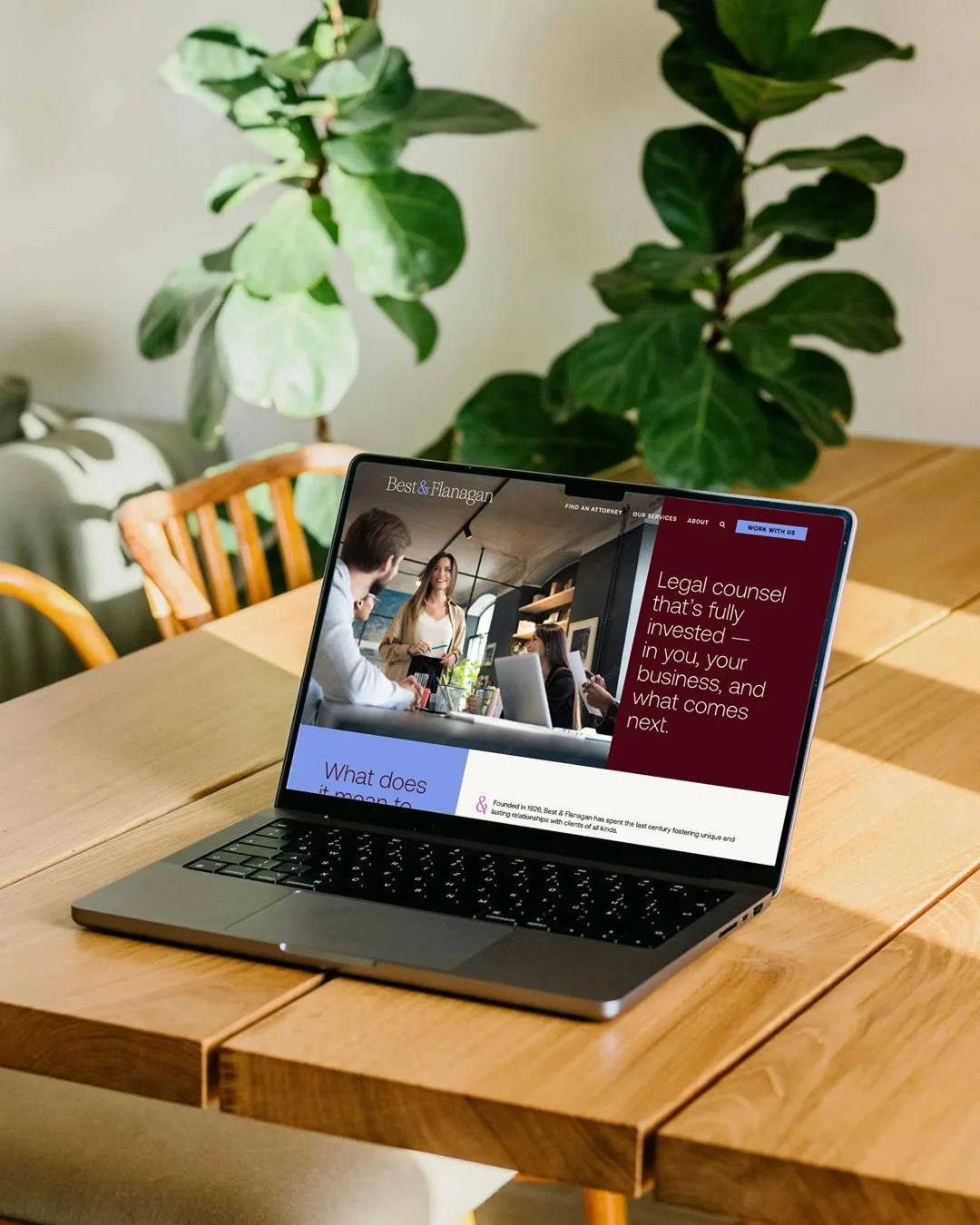 Professional doesn&rsquo;t have to mean boring. 💥

So pumped to share this recent project &mdash; I had the pleasure of working with the team at Modern Climate on a website redesign for Best&amp;Flanagan Law. ⚖️ 

I took their vibrant, expressive co