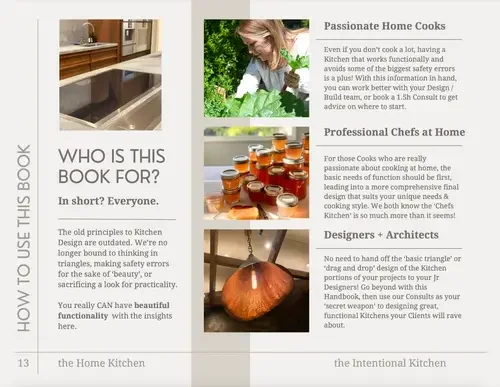 Magazine page featuring the title "How to Make a Kitchen" prominently displayed.