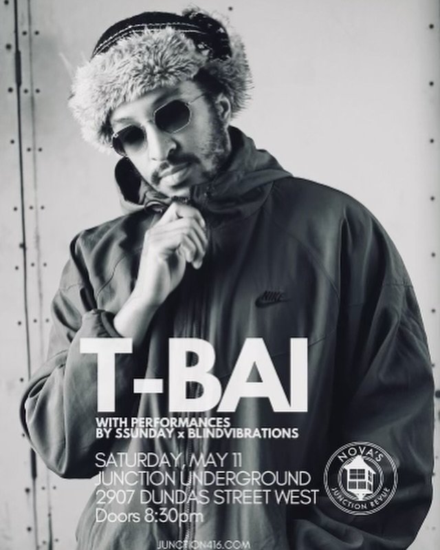 T-BAI is back Saturday May 11th with SSUNDAY and BlindVibrations. Doors Open at 8:30pm