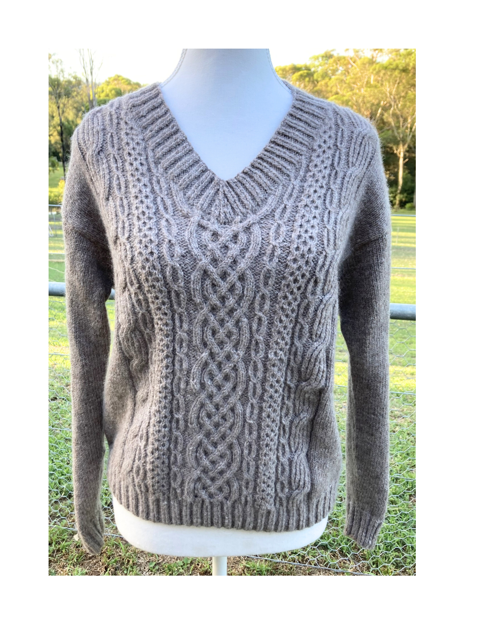 Adagio Mills Round the Twist Jumper Knitting Pattern