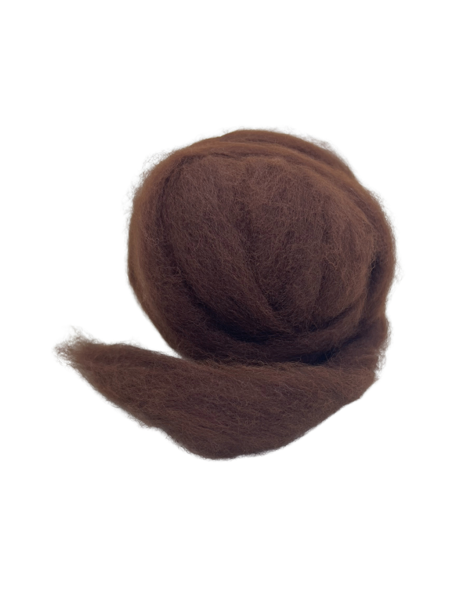 Adagio Mills Alpaca Rovings Tops 100g - Brown Chocolate