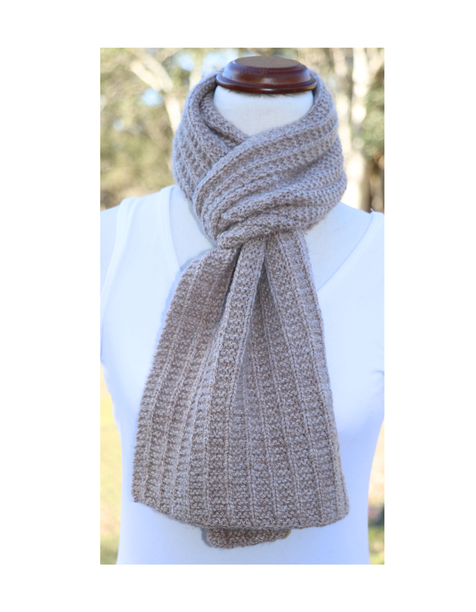 Adagio Mills Keep it Snug Scarf Knitting Pattern