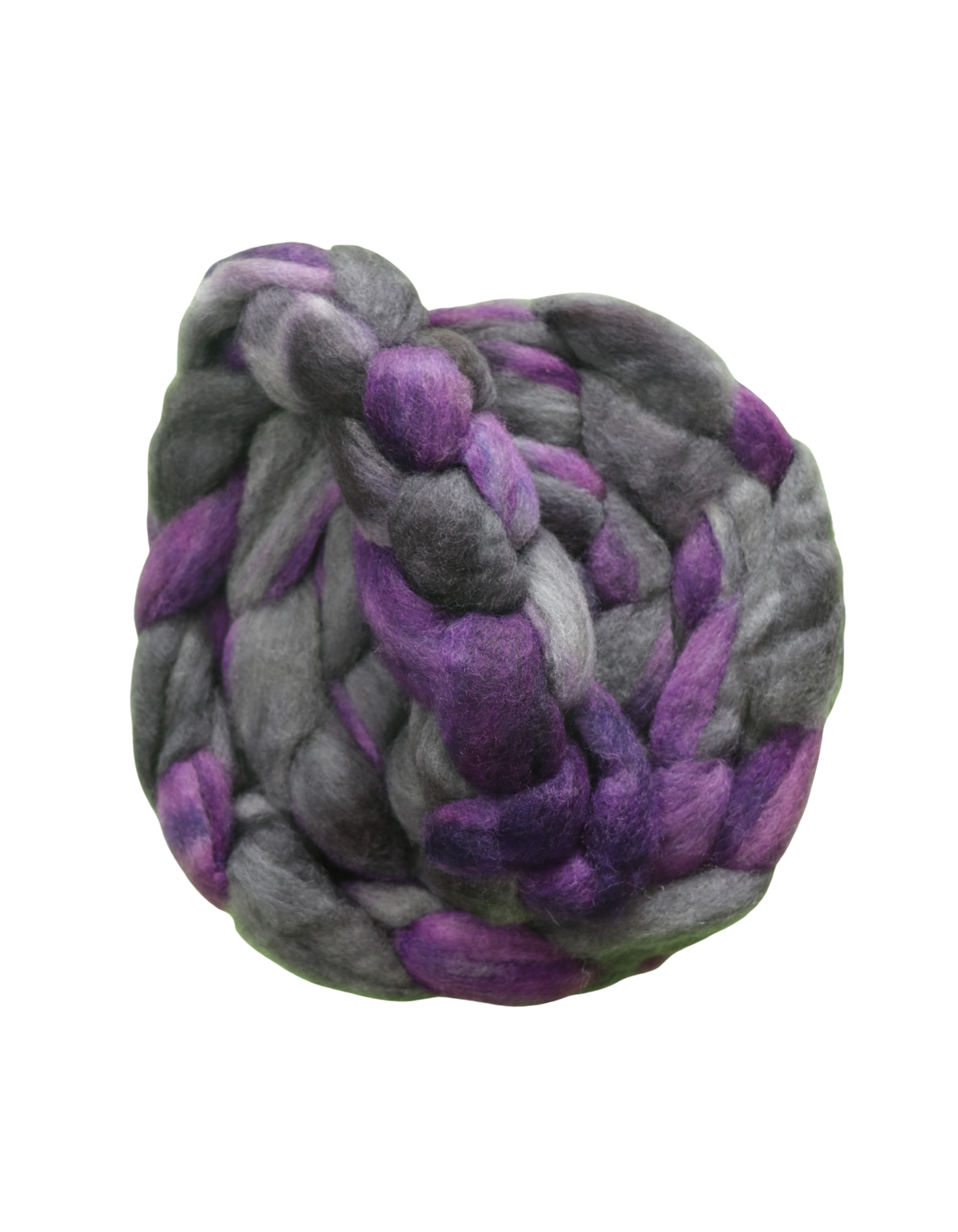 Adagio Mills Alpaca Rovings 100g - Hand Dyed "Midnight Purple"
