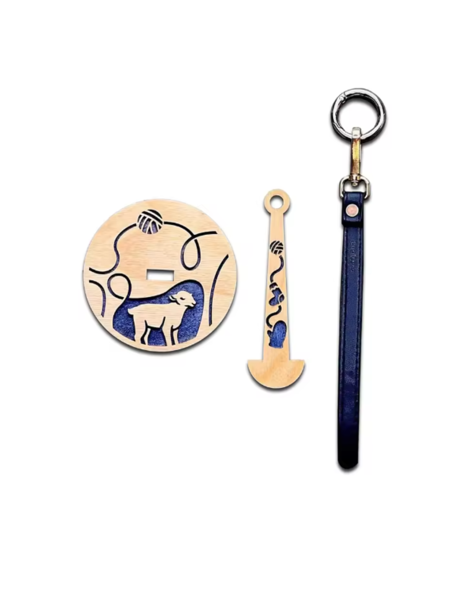 Adagio Mills Wooden Portable Yarn Holder Sheep