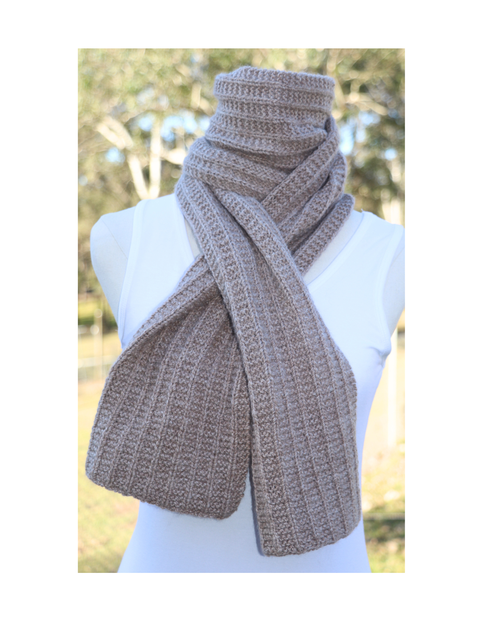 Adagio Mills Keep it Snug Scarf Knitting Pattern