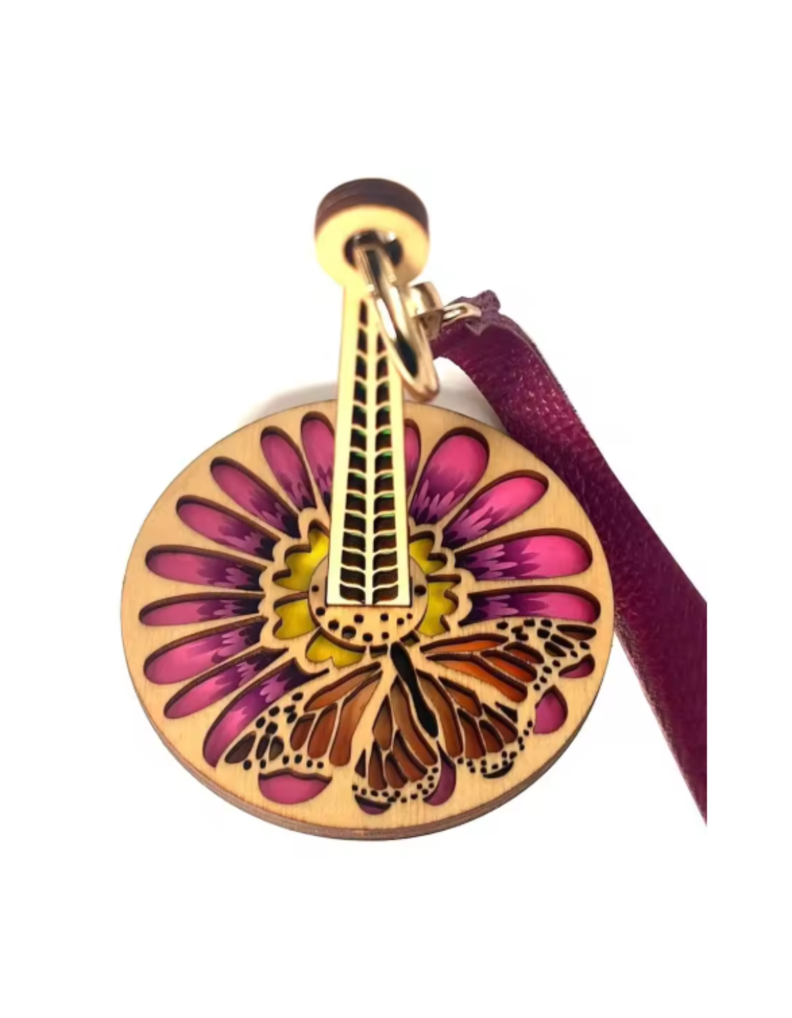 Adagio Mills Wooden Portable Yarn Holder Butterfly