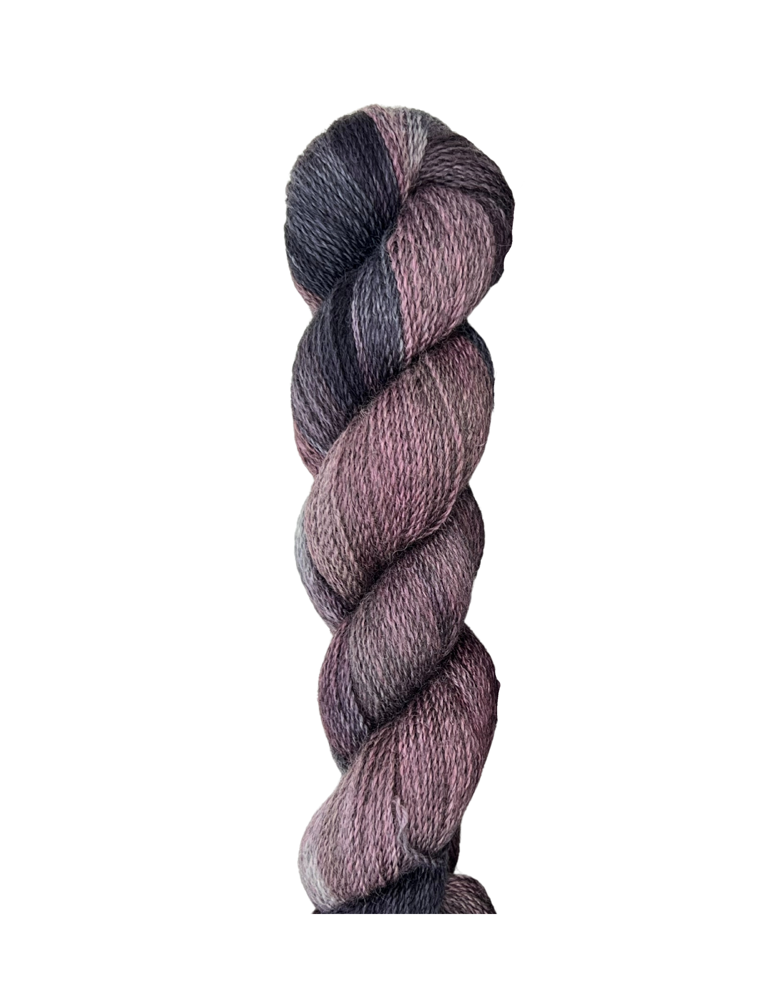 Adagio Mills Alpaca Wool Yarn 4 Ply - "Midnight Rose"
