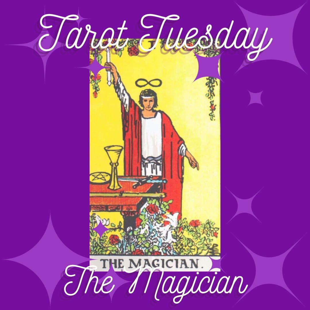 Welcome to 2024&rsquo;s first Tarot Tuesday. 

Today, my mission was to find the card that we have not yet covered and a card that encompassed this time of year. The Magician. One of my favorite cards in any deck. 

In the Tarot, the Magician holds t