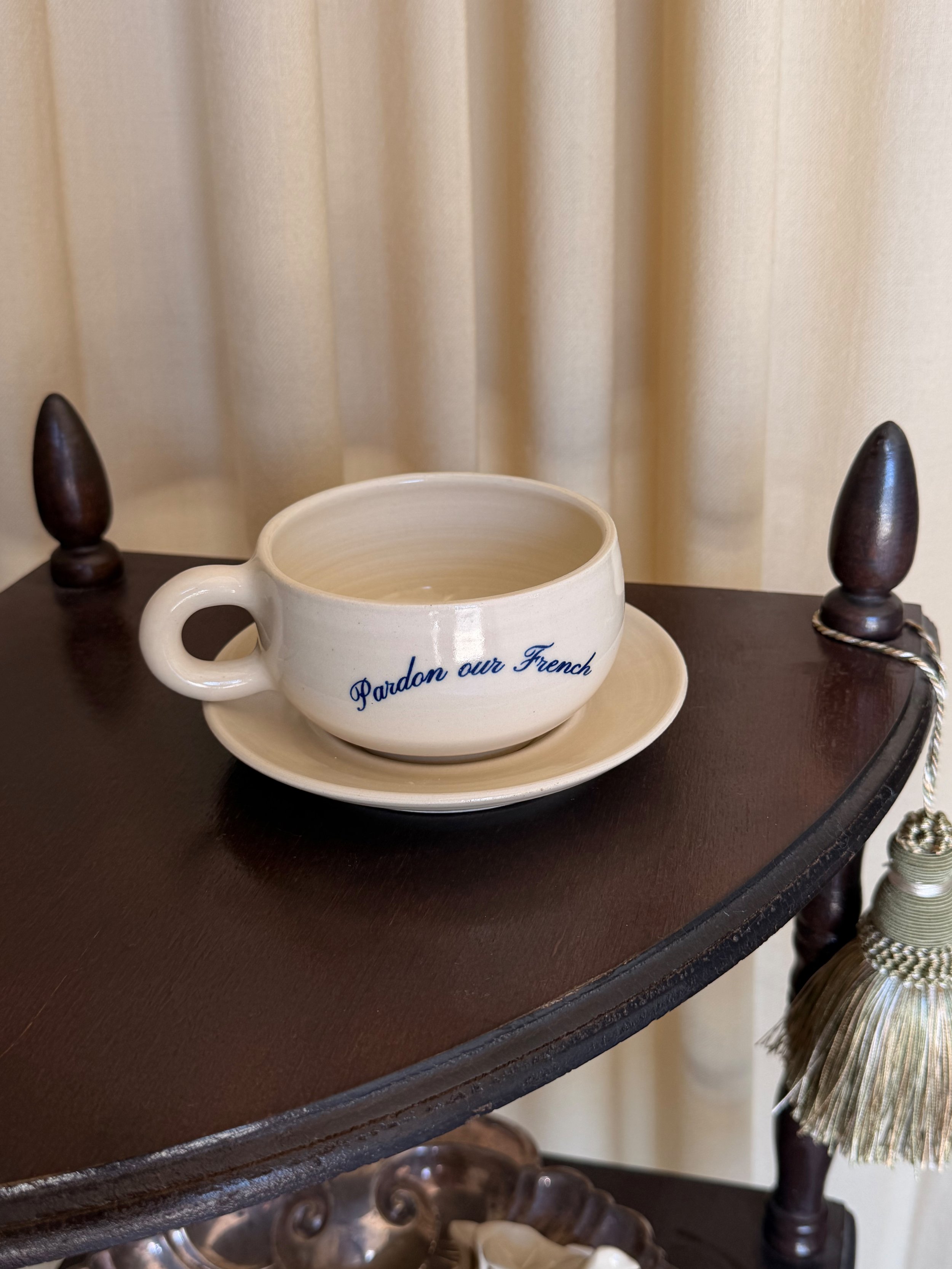 Pardon Our French Café Mug
