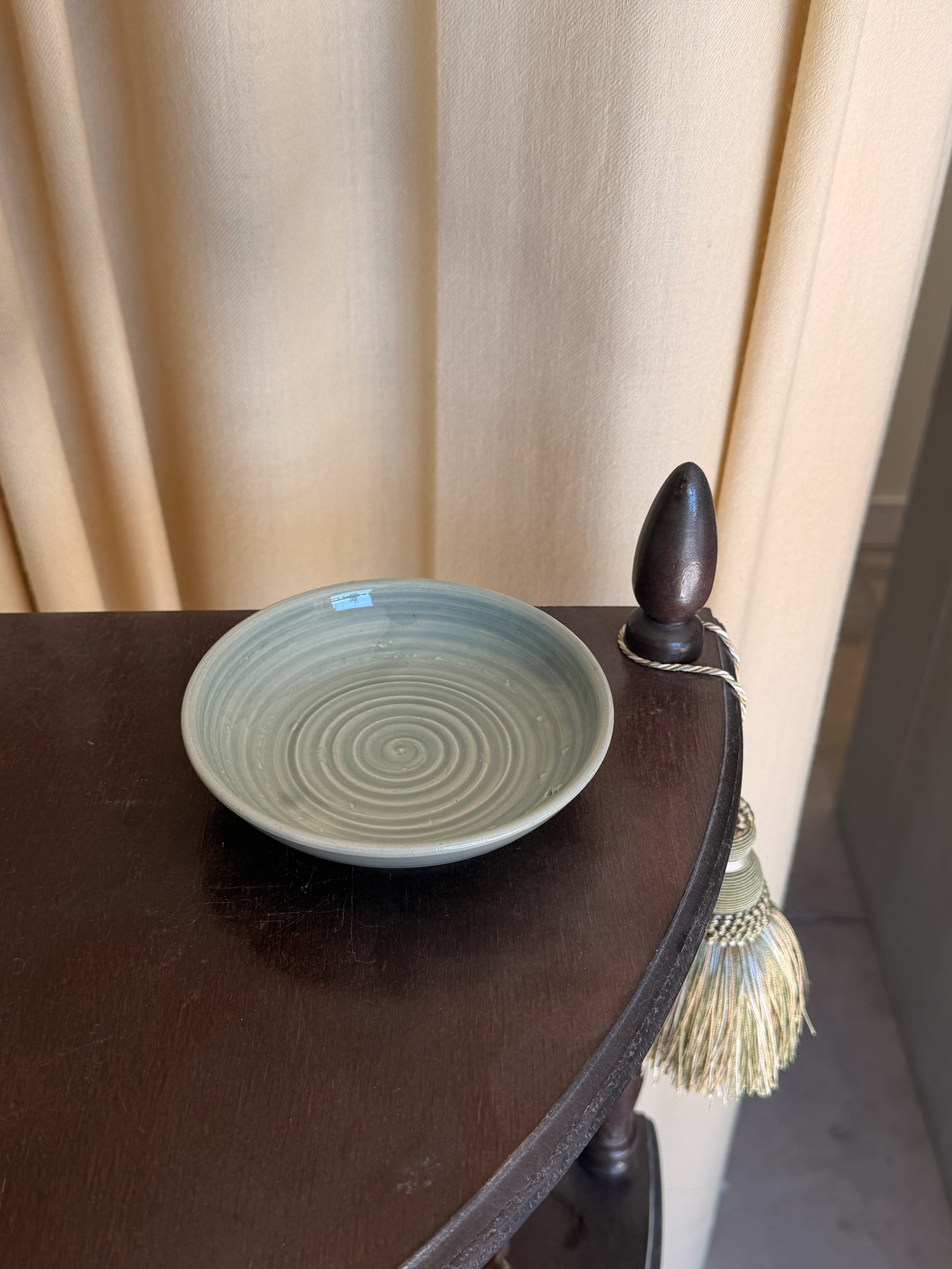 SAMPLE Small Wheel Thrown Bowl in Mist