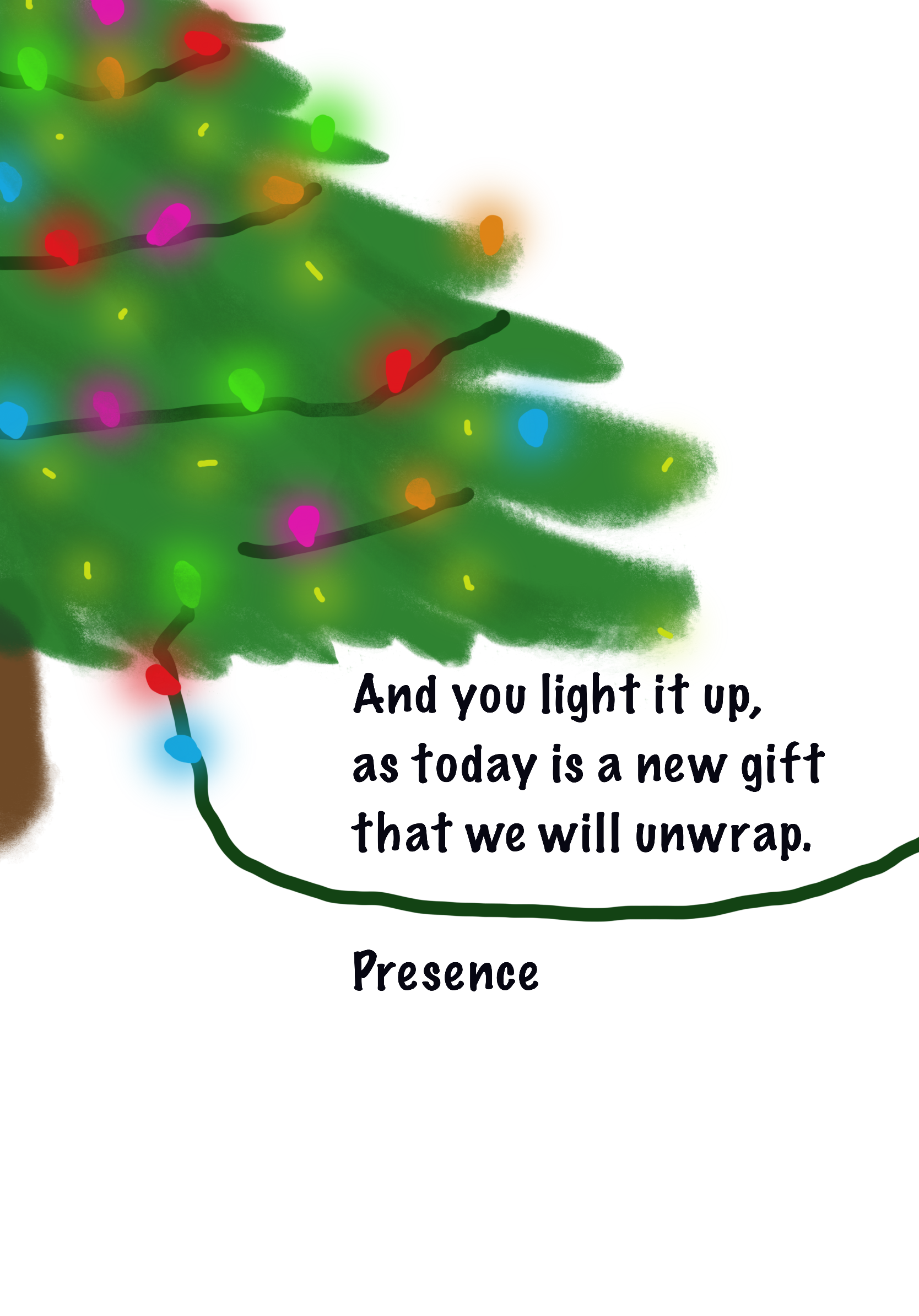 Christmas Poem Postcard