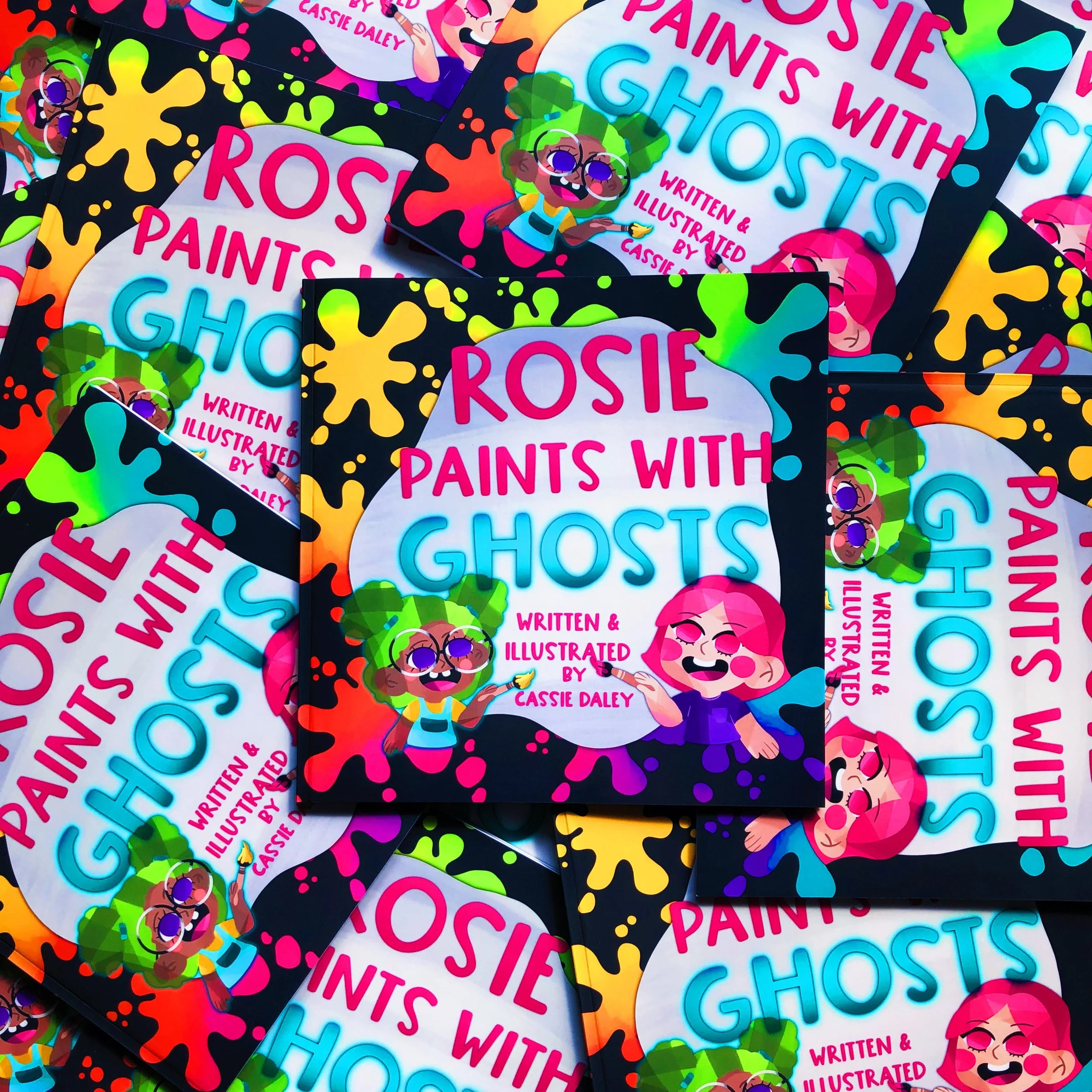 Rosie Paints with Ghosts | Children's Illustrated Horror Paperback