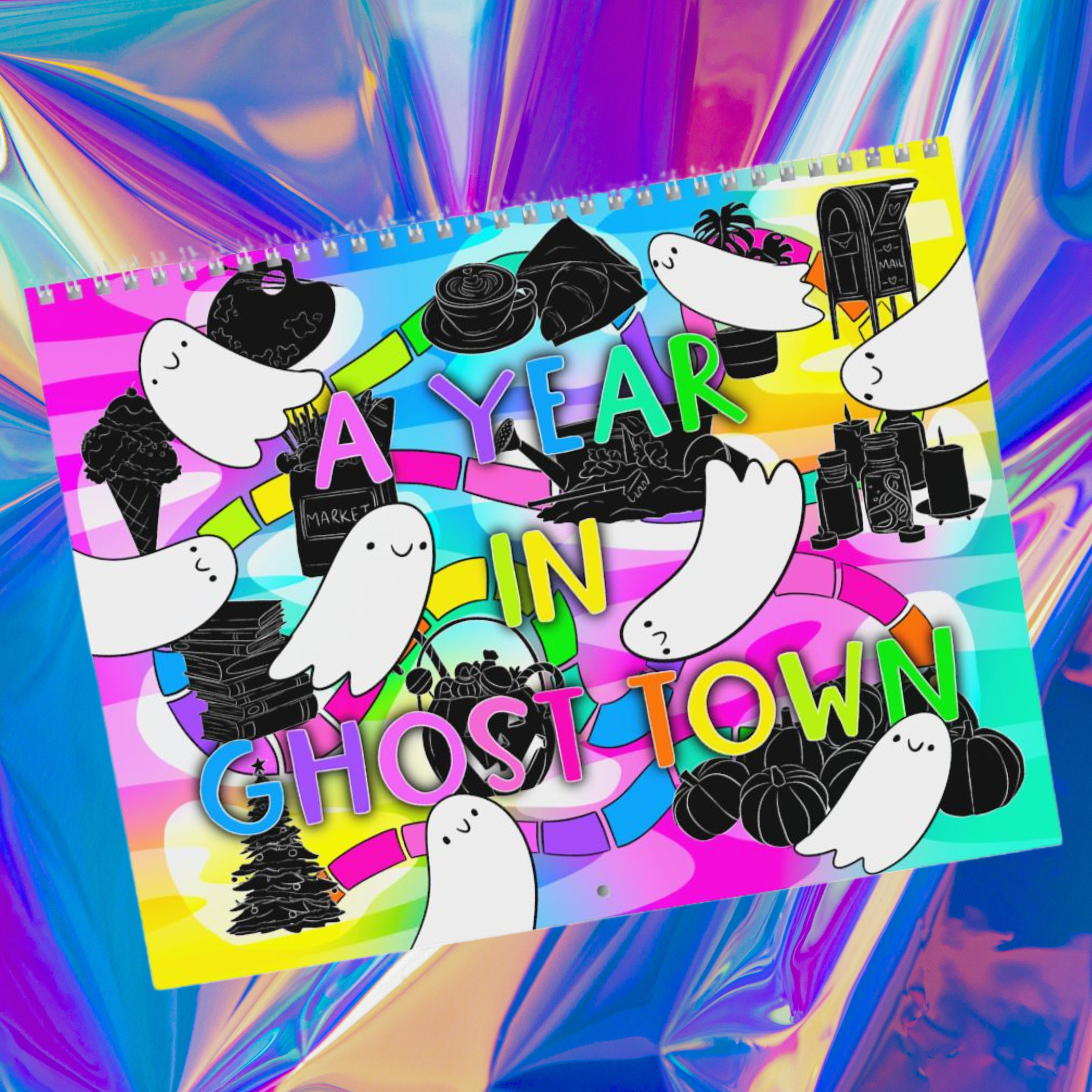 A Year in Ghost Town (2026) | 12 Month Calendar