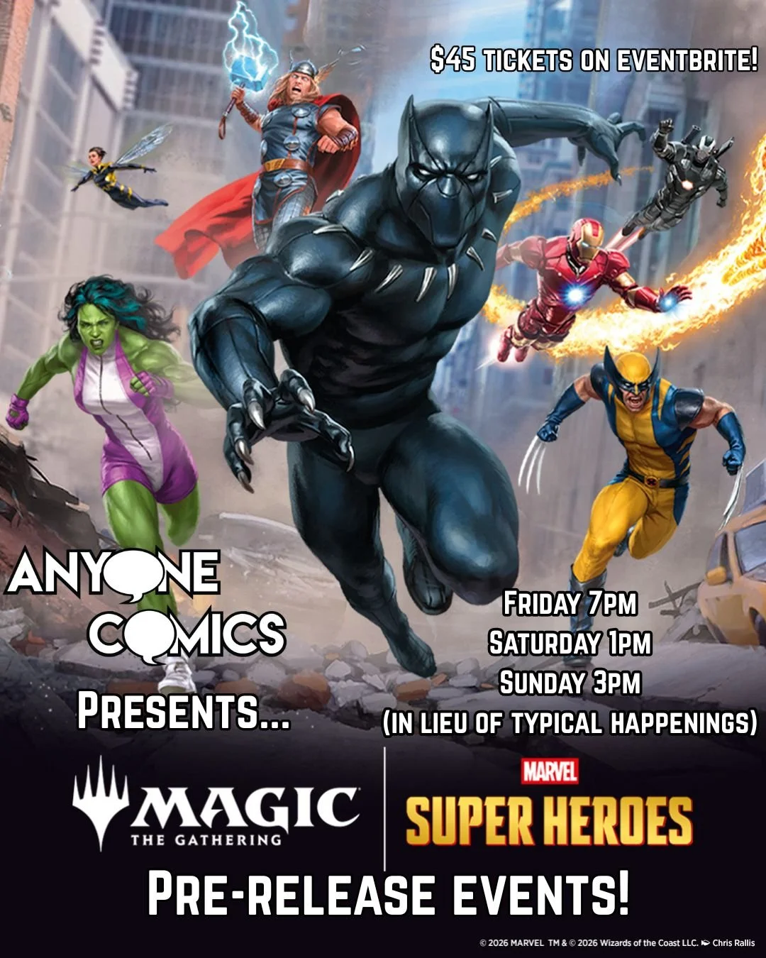 Magic the Gathering: Marvel Super Heroes Pre-release! 