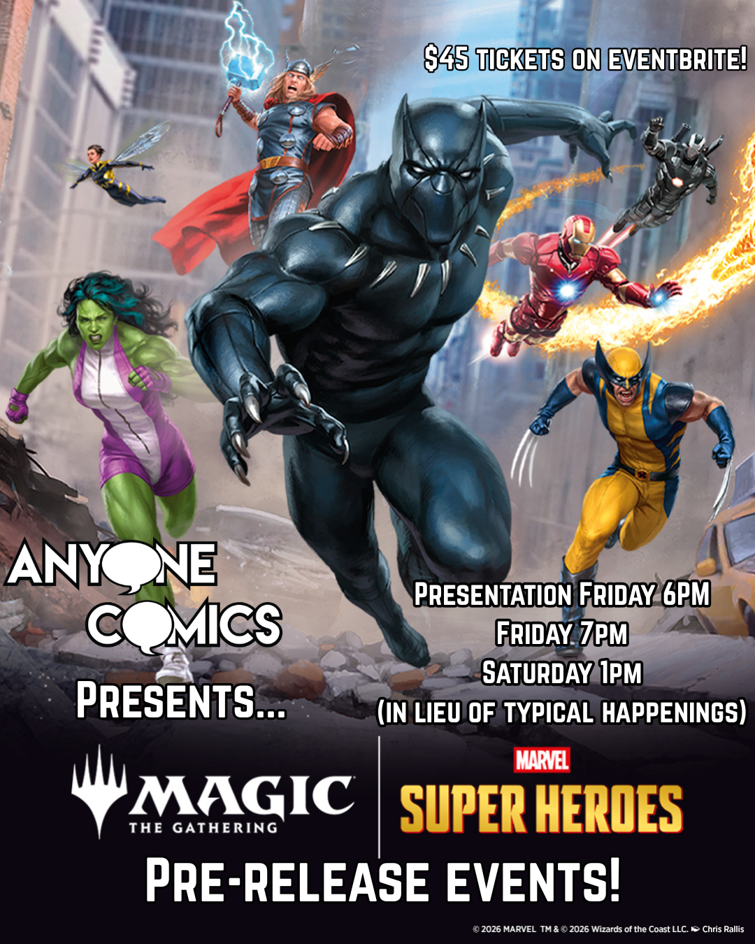 Magic the Gathering: Marvel Super Heroes Pre-release! 