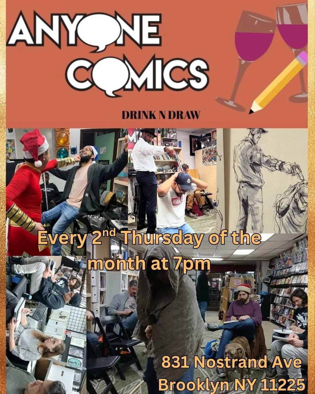 August Drink N Draw