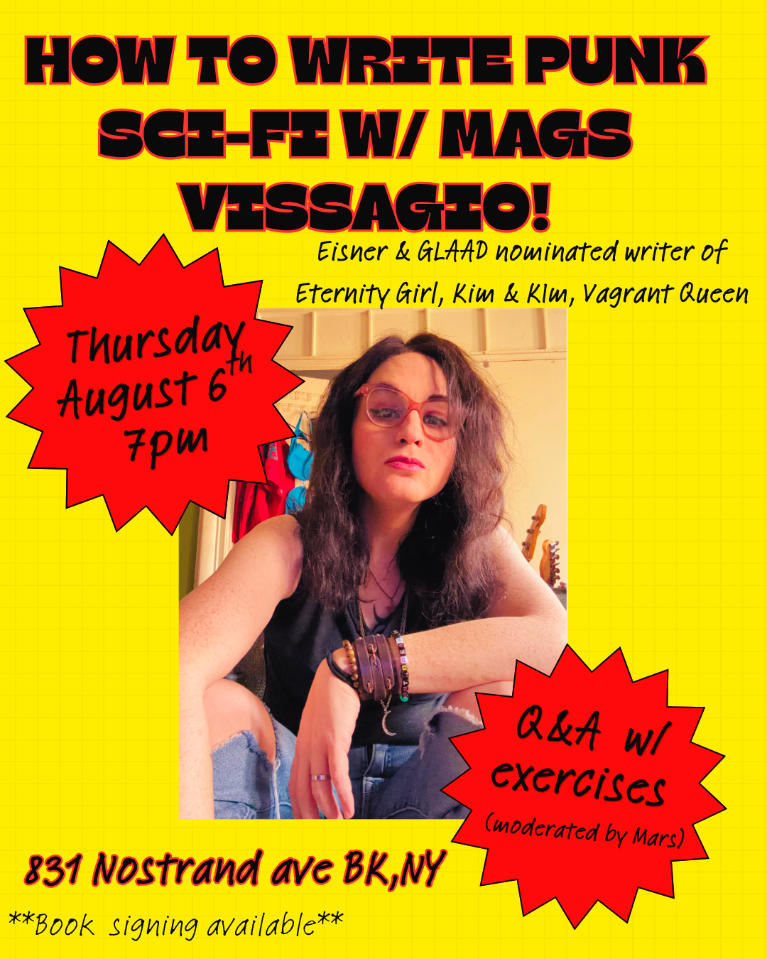 How to Write Punk Sci-fi w/ Mags Vissagio Q&A + signing