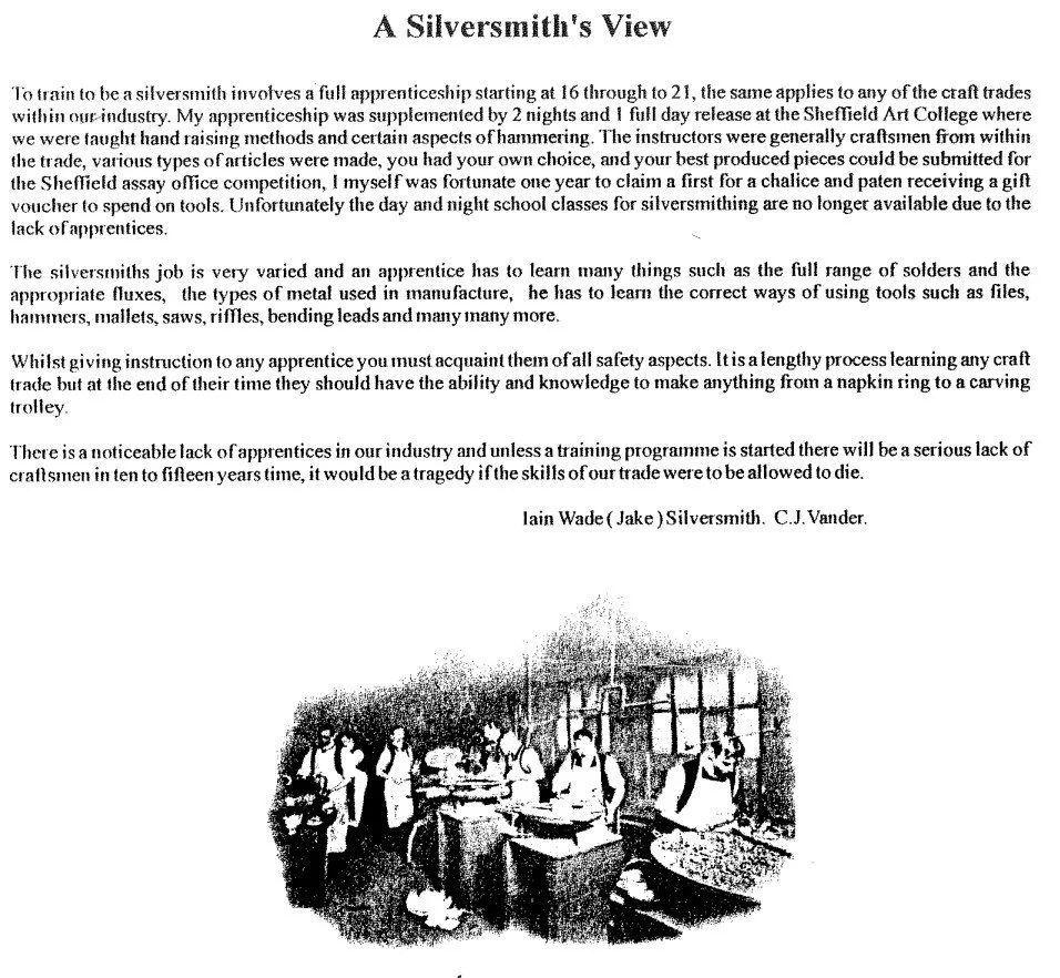 A Silversmith’s View