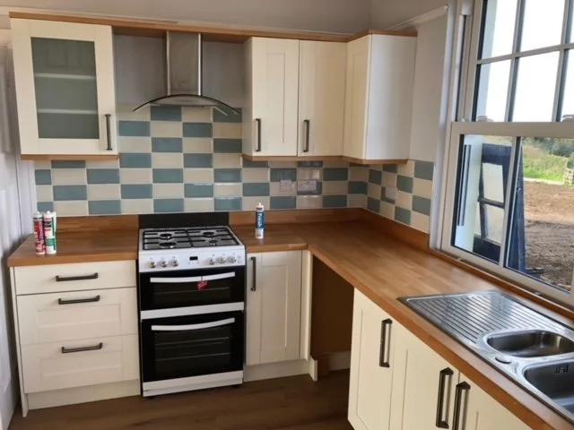 A newly installed kitchen