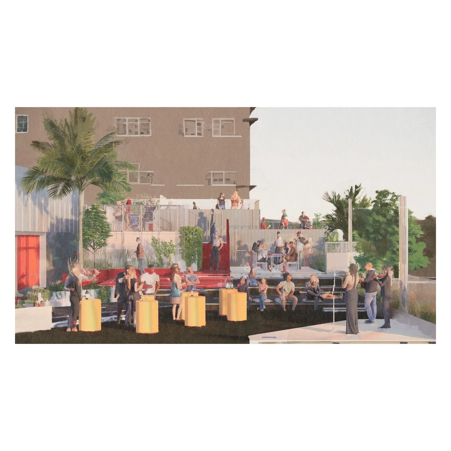A closer look at the garden and terraces. We wanted to create a space that can adapt to a variety of uses&mdash;whether it&rsquo;s after-work hangouts, private parties, or corporate events.

Swipe through to see the space in both day and night.