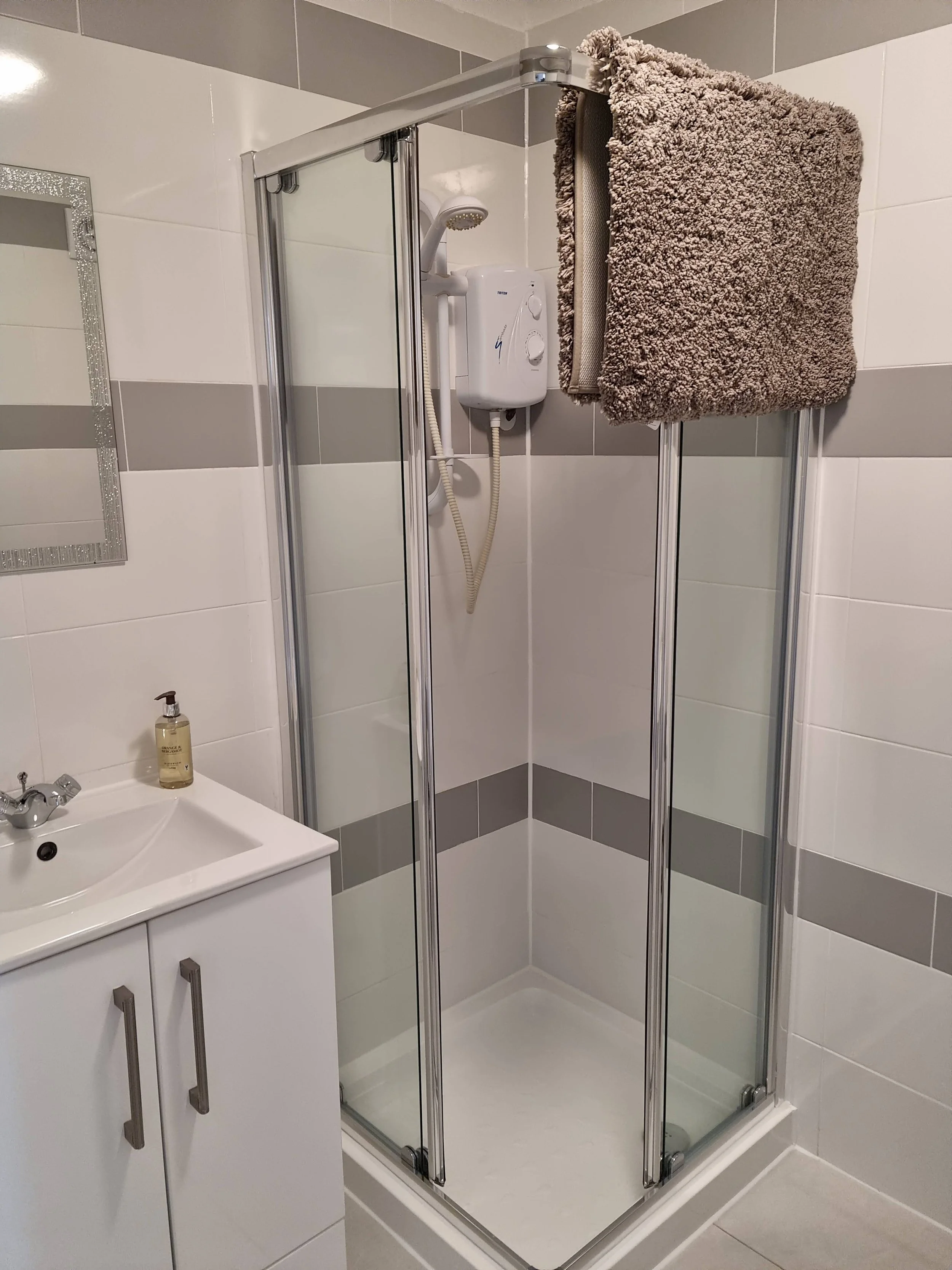 Bathroom with a shower