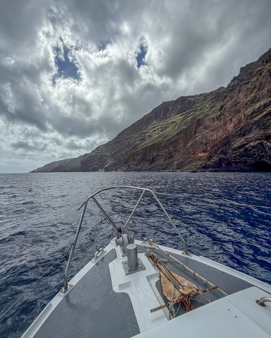 A few casual happy snaps I found lurking on my cellphone from an incredible week on St Helena. Cruising with dolphins at the foot of near vertical cliffs, reflections of myself on early morning runs up those snaking roads, holding on to avoid hitting