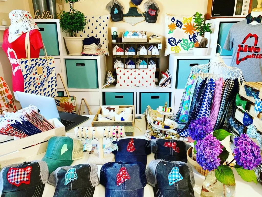 The Maine Square online boutique display