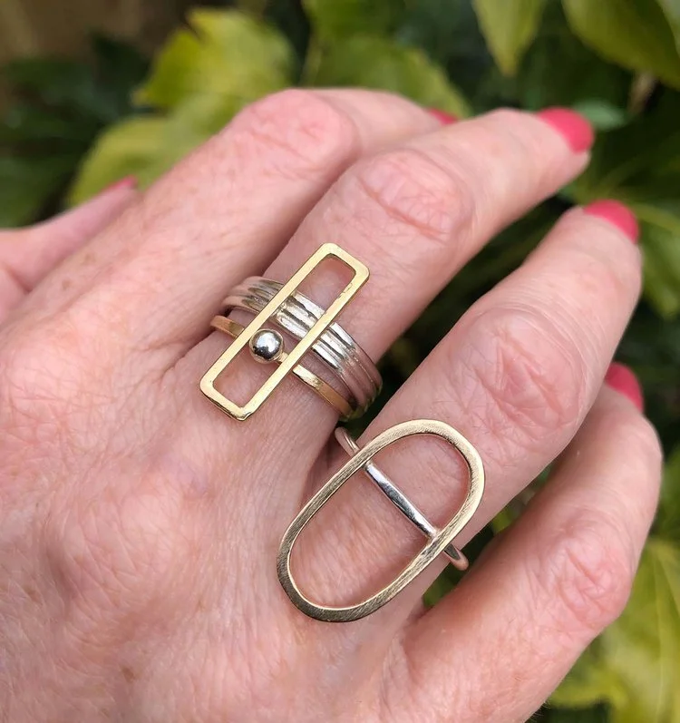 Hammered Silver Wrap Ring — Ange B Designs