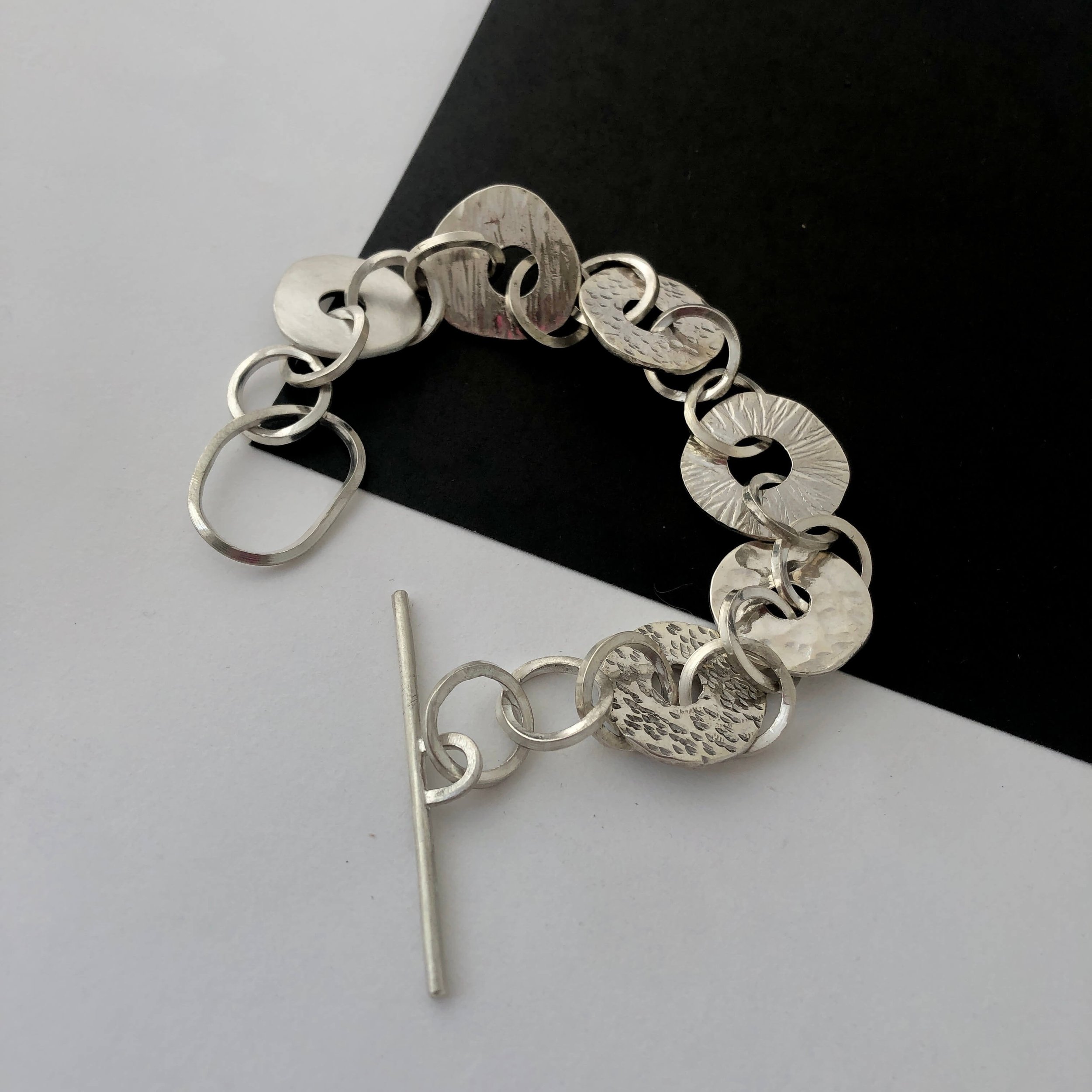 60th Birthday Silver Bracelet Commission