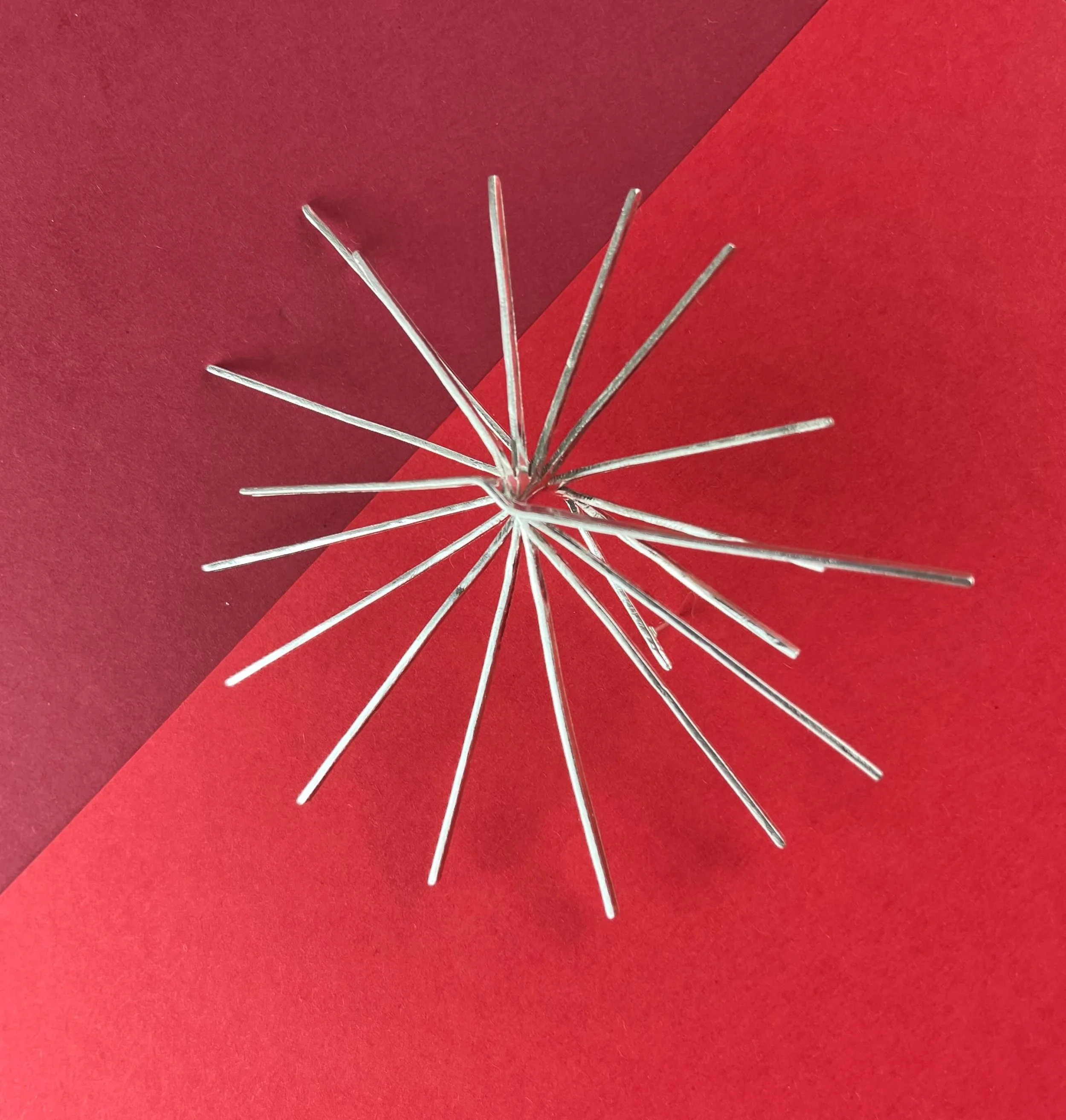 Modernist Handmade Silver Brooch