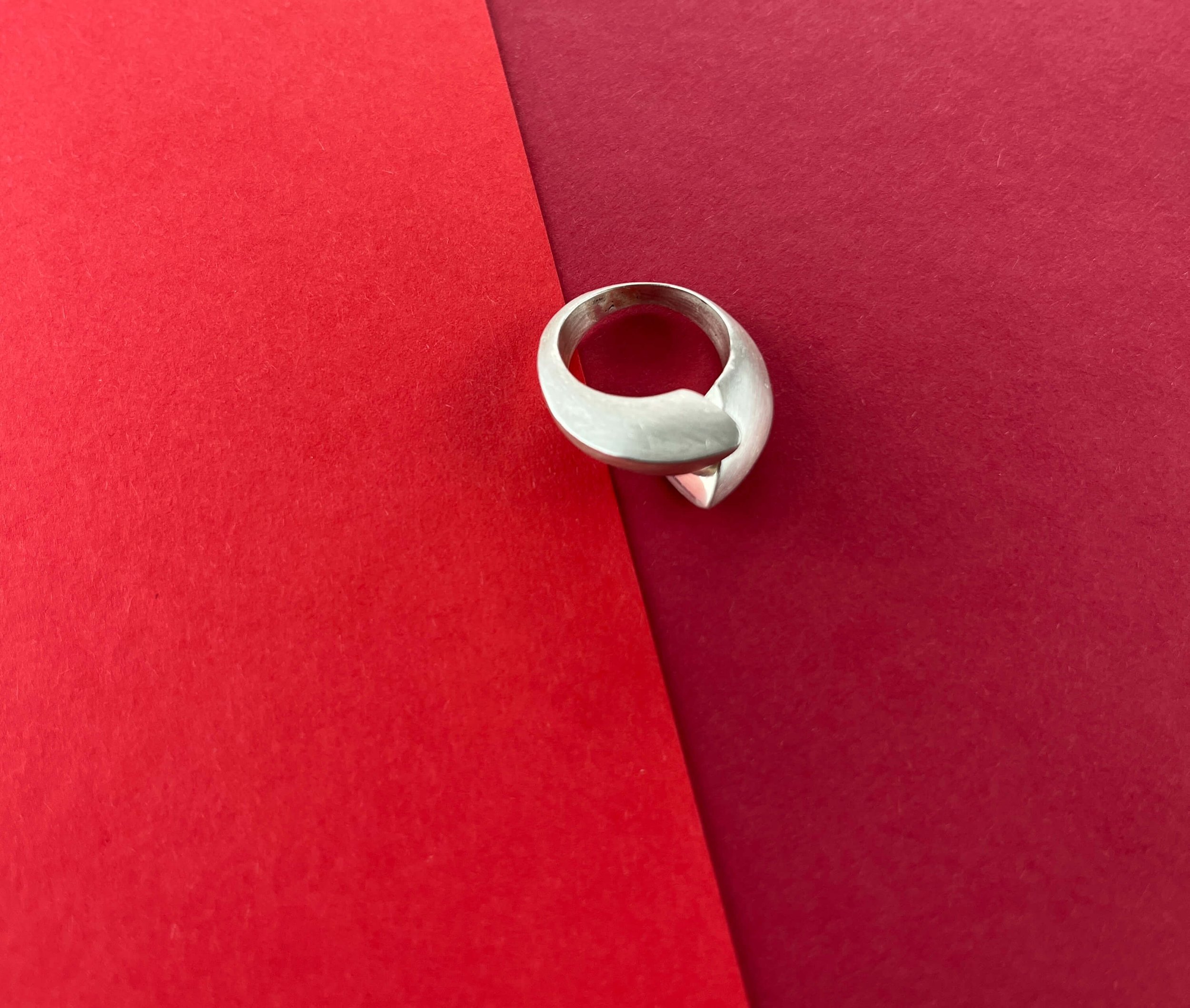 one of a kind Solid Silver Ring