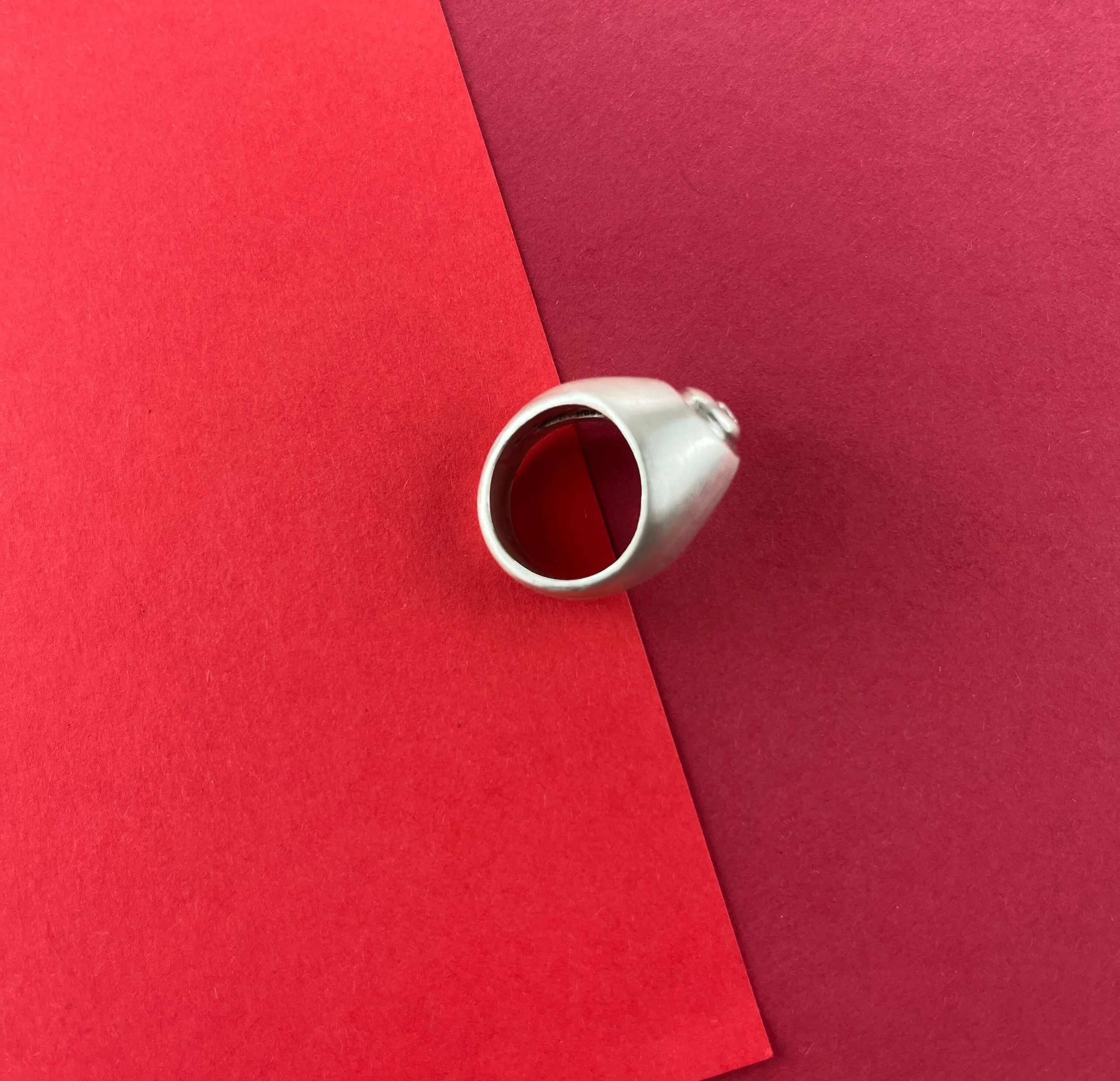 Solid Silver Ring Chunky