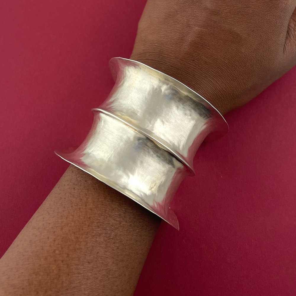 Sterling Silver Upper Arm Jewelry Armlet Hawaiian Heirloom Upper