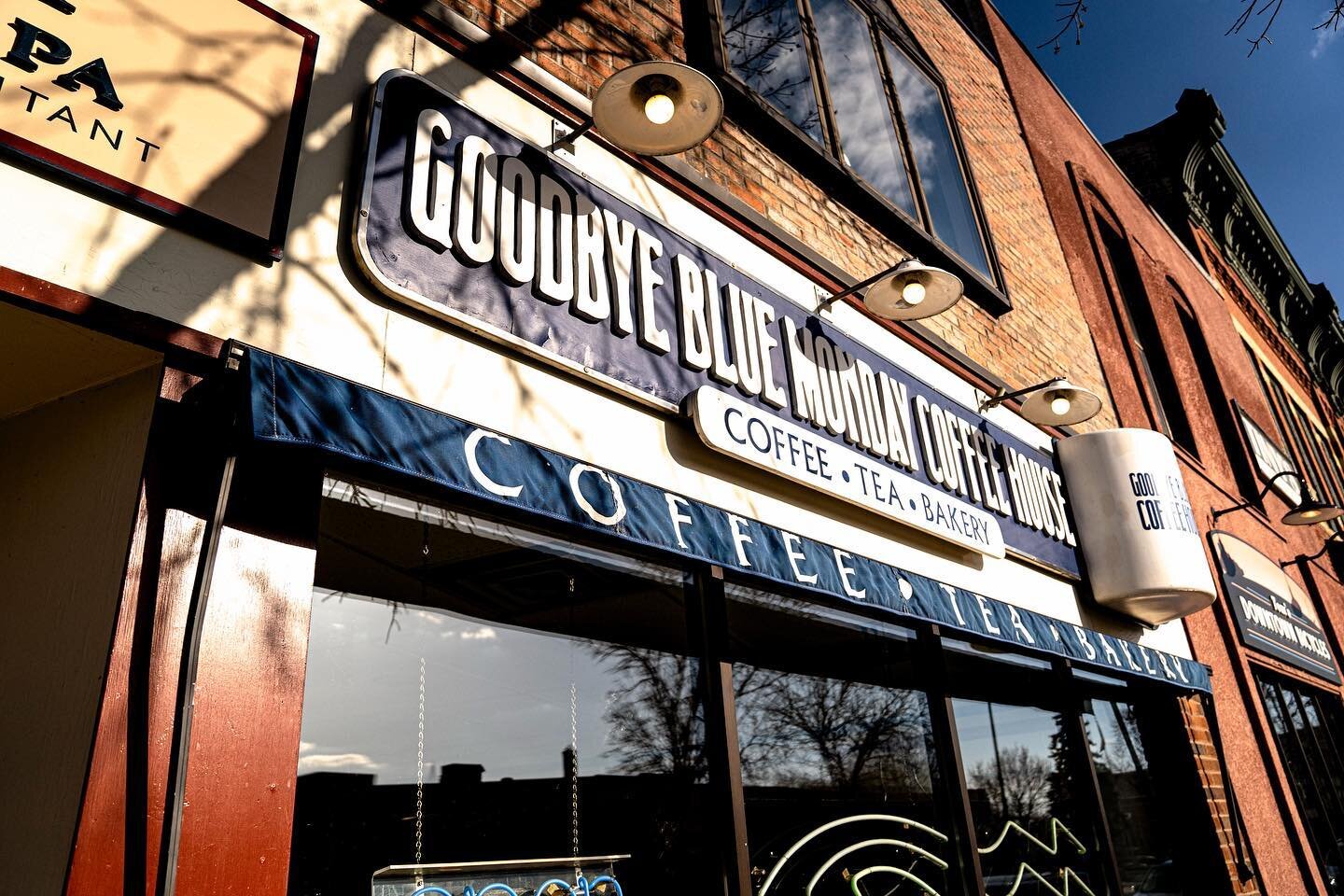 It&rsquo;s a beautiful day today! We are here and excited to see you! #goodbyebluemondaycoffeehouse #northfieldminnesota