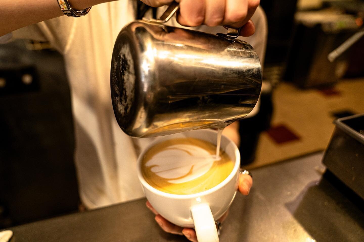 It&rsquo;s raining out there but we are dry in here. Slingin&rsquo; lattes til 6pm! #goodbyebluemondaycoffeehouse #northfieldminnesota