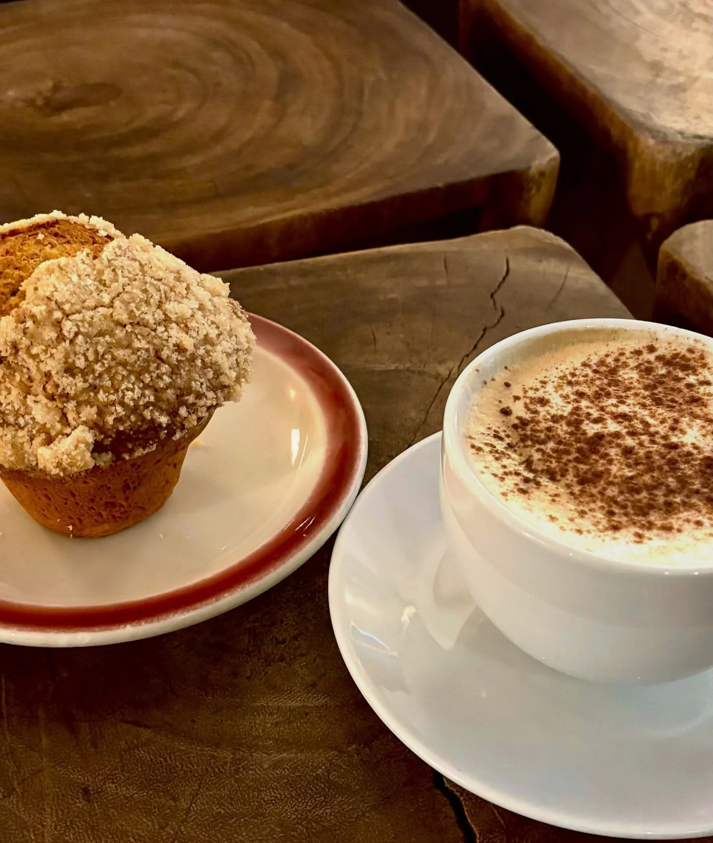 did someone say pumpkin muffins? back on the menu through fall 🙂‍↕️