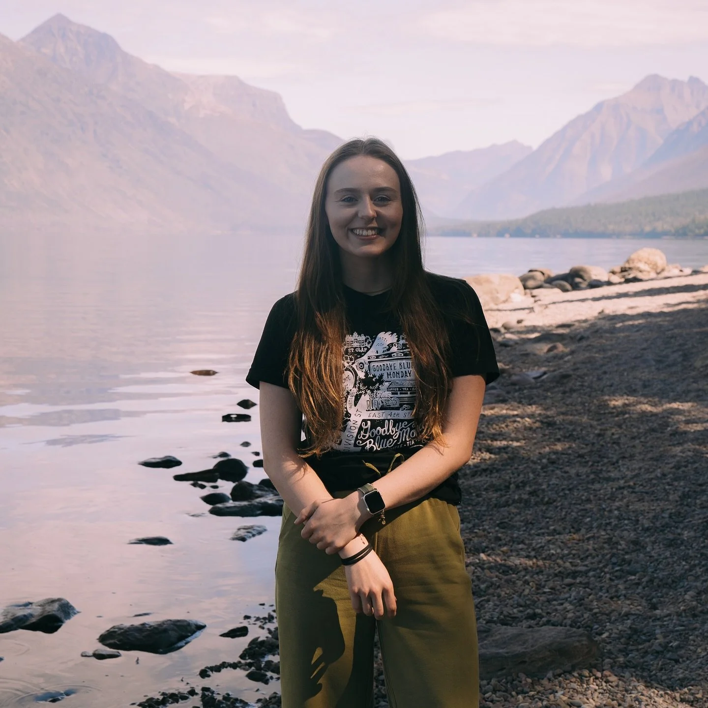 nbd just blue monday rep at glacier national park 💅 @mariah.od