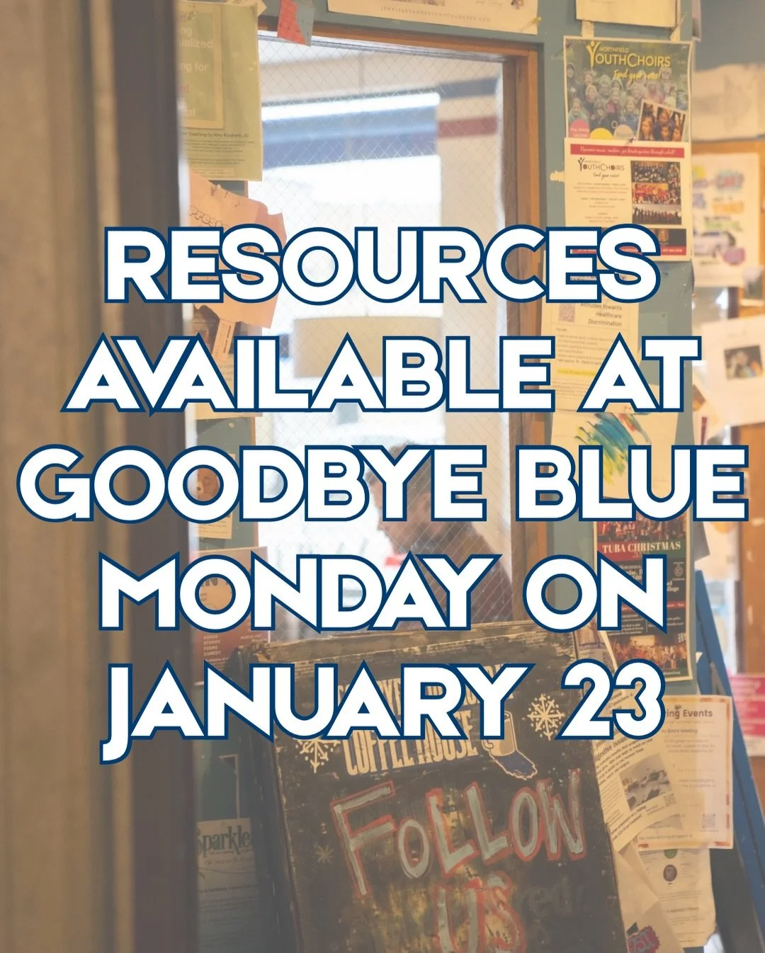 tomorrow jan. 23 we&rsquo;re offering our shop as a safe, warm gathering spot to our community. we recognize it shouldn&rsquo;t be business as usual and we also recognize that our mission as a local gathering space allows us to offer public resources