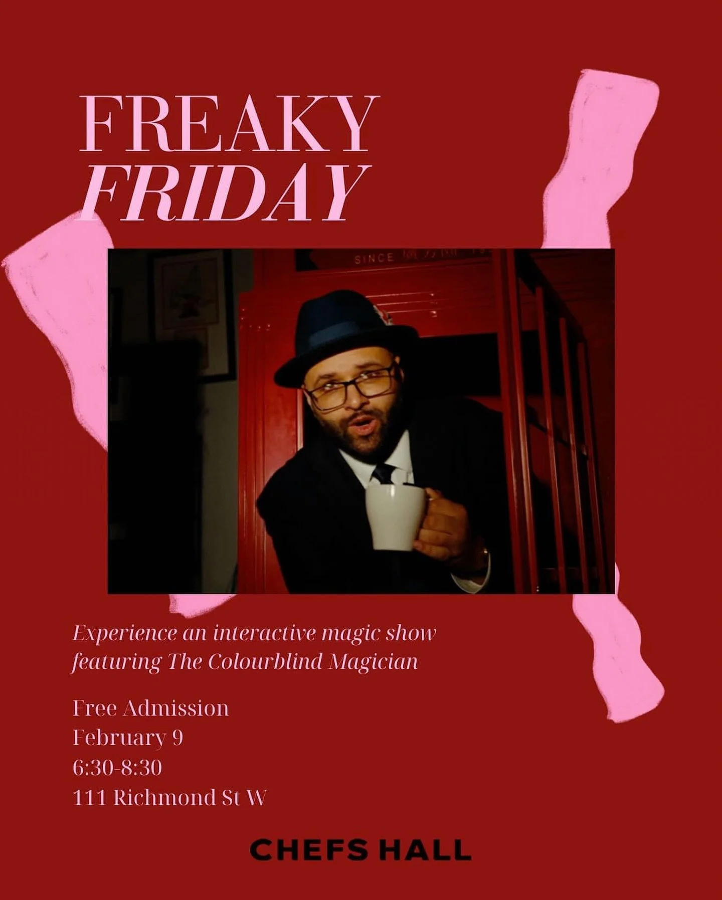 I&rsquo;ll be performing on Fridays at Chefs Hall in February! Stop by and grab some food and see some mind blowing magic! #magician #magiciantoronto #torontomagician