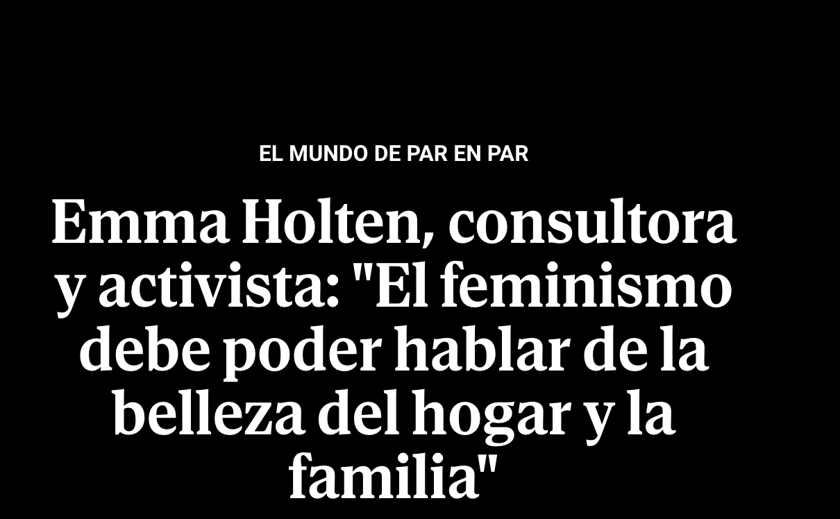 Interview in el mundo