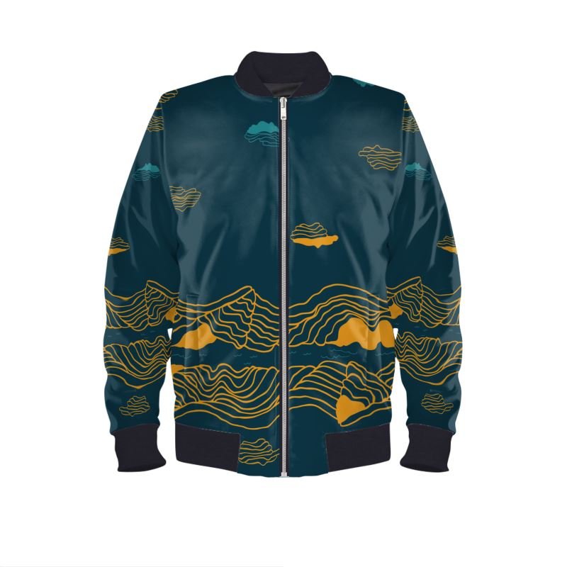 As Above So Below Men Bomber Jacket - Rich Black - Ferlyn A Elizaga1.jpeg